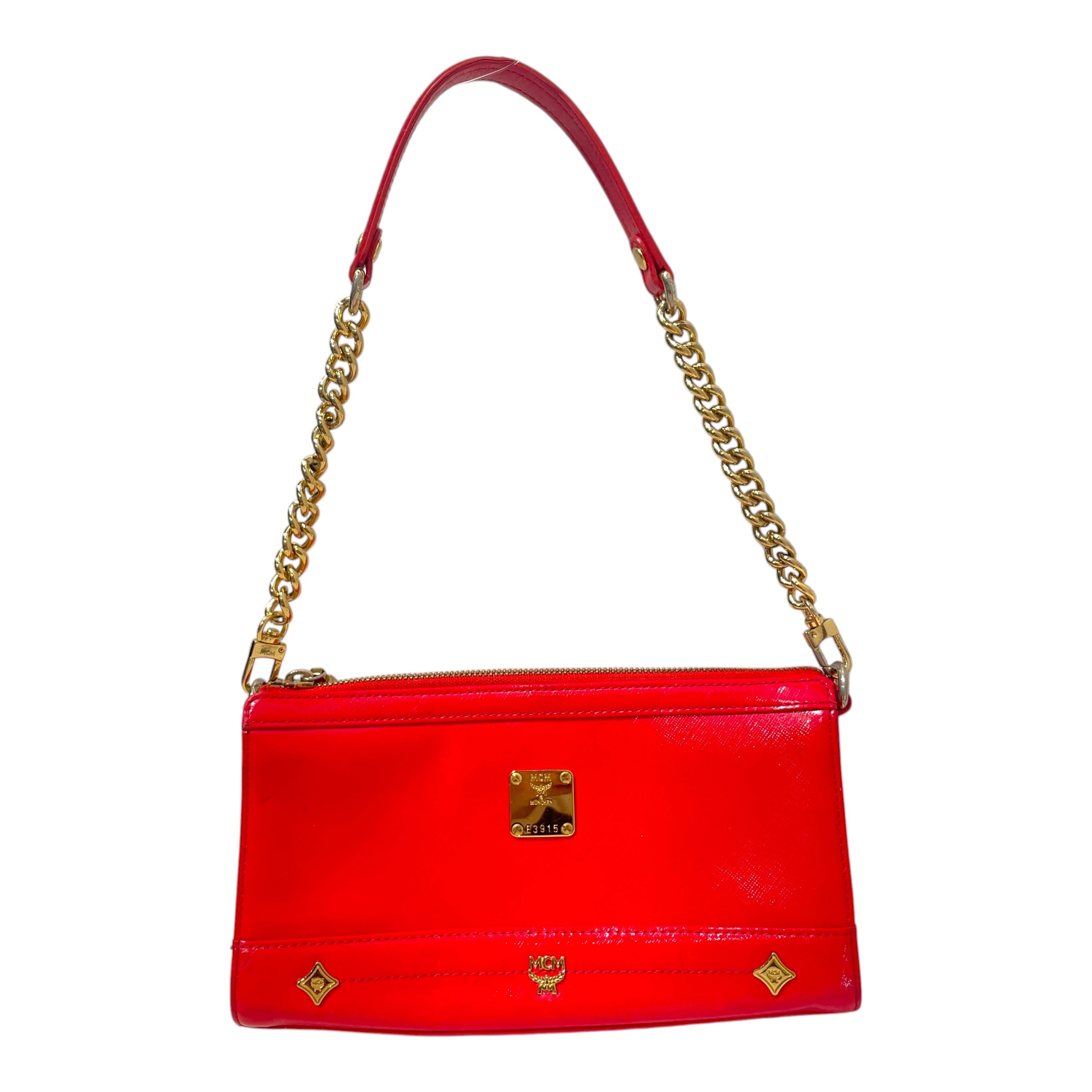 MCM/Bag/Leather/RED/Vintage MCM Pochette Bag E3915 view 1