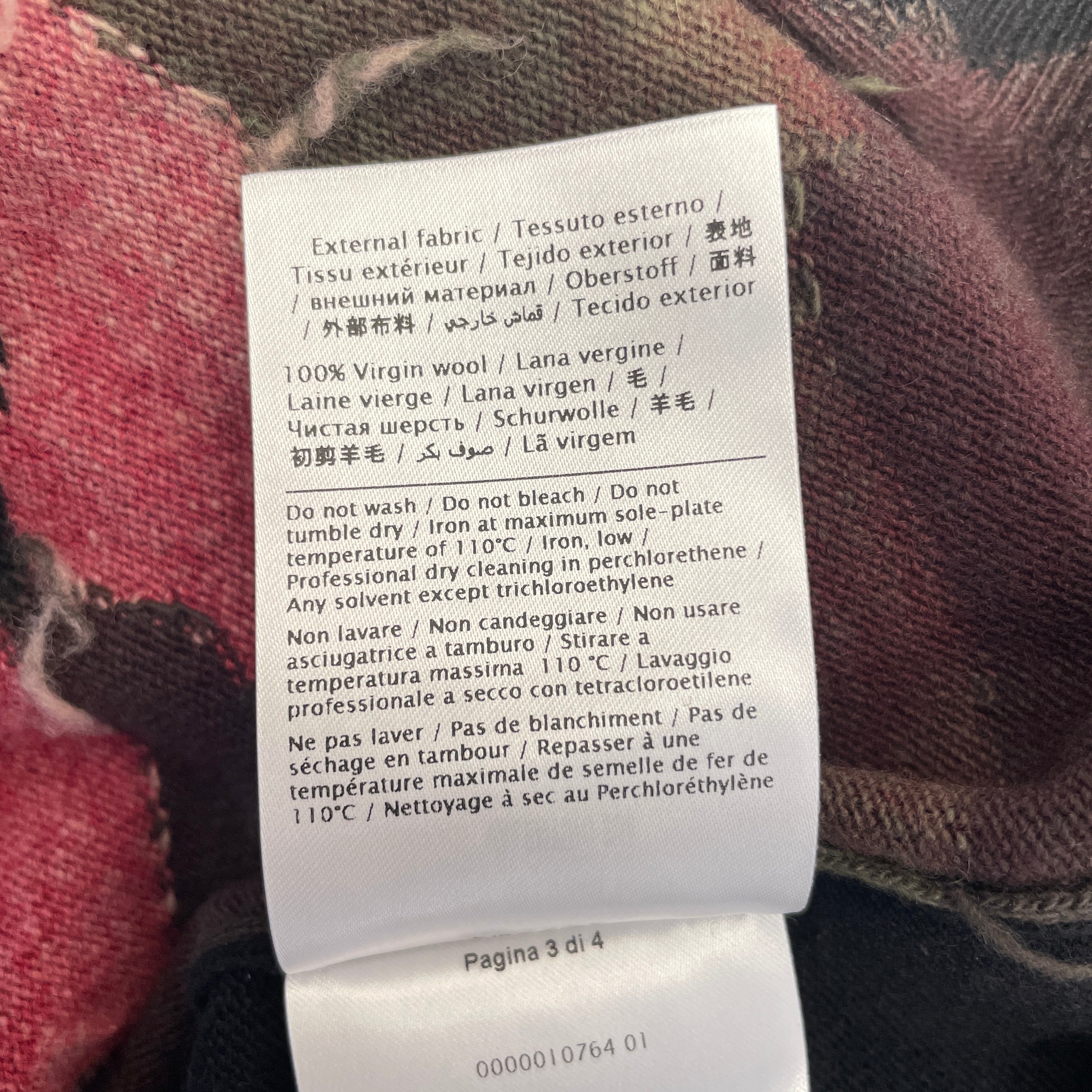 VALENTINO/Sweatshirt/XL/Camouflage/Cashmere/RED/red camo view 3