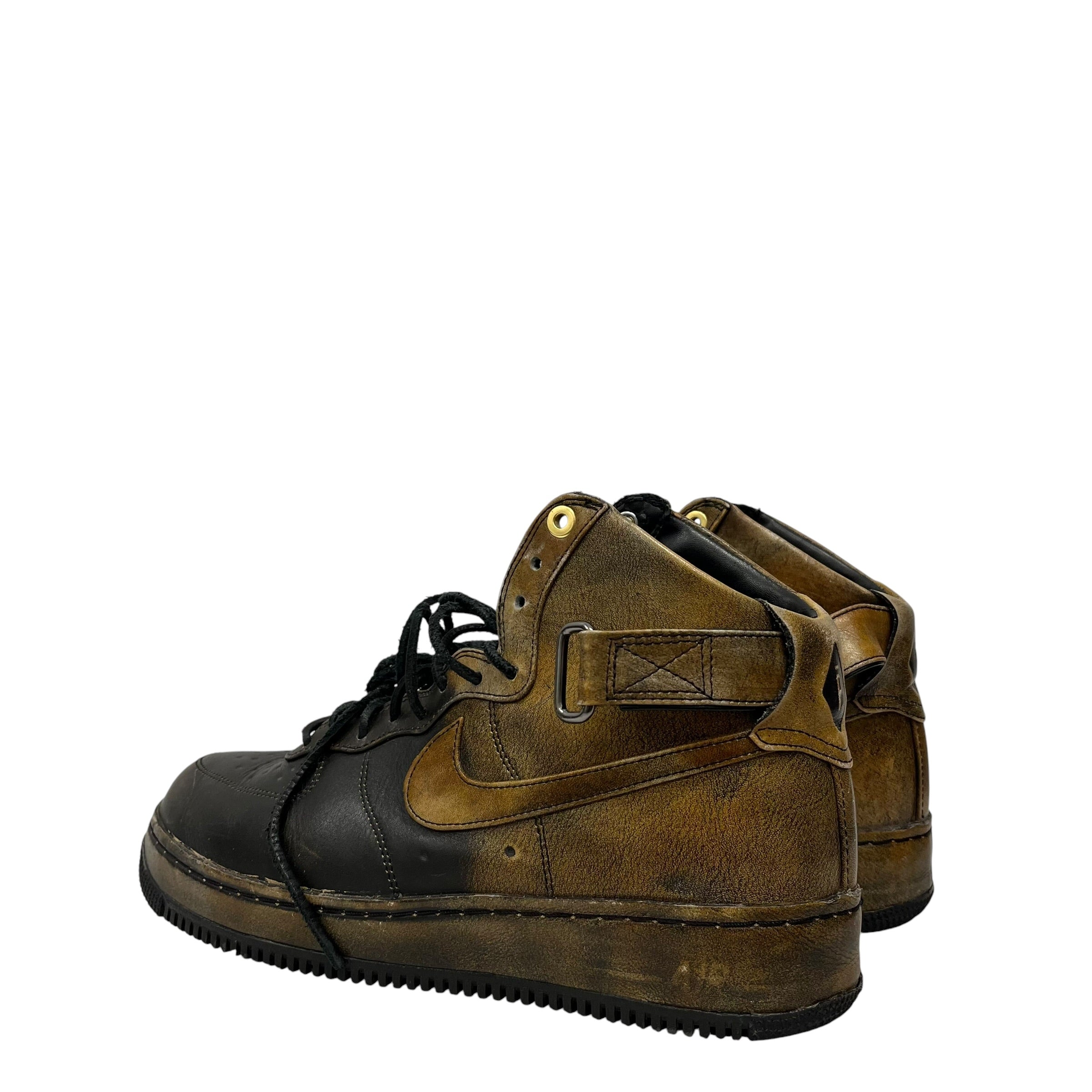 NIKE/PIGALLE/AIR FORCE 1 HI NG CMFT LW/Hi-Sneakers/US 10.5/Leather/BRW/677129-090 view 2