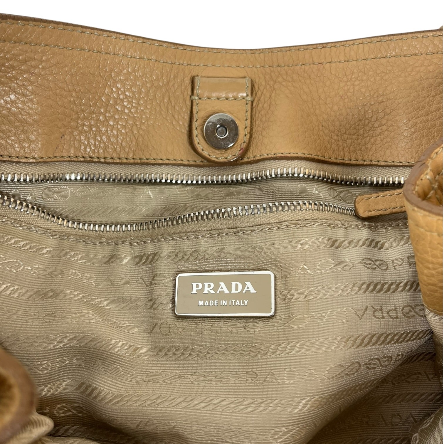 PRADA/Hand Bag/Leather/ORN/Saffiano Leather view 4