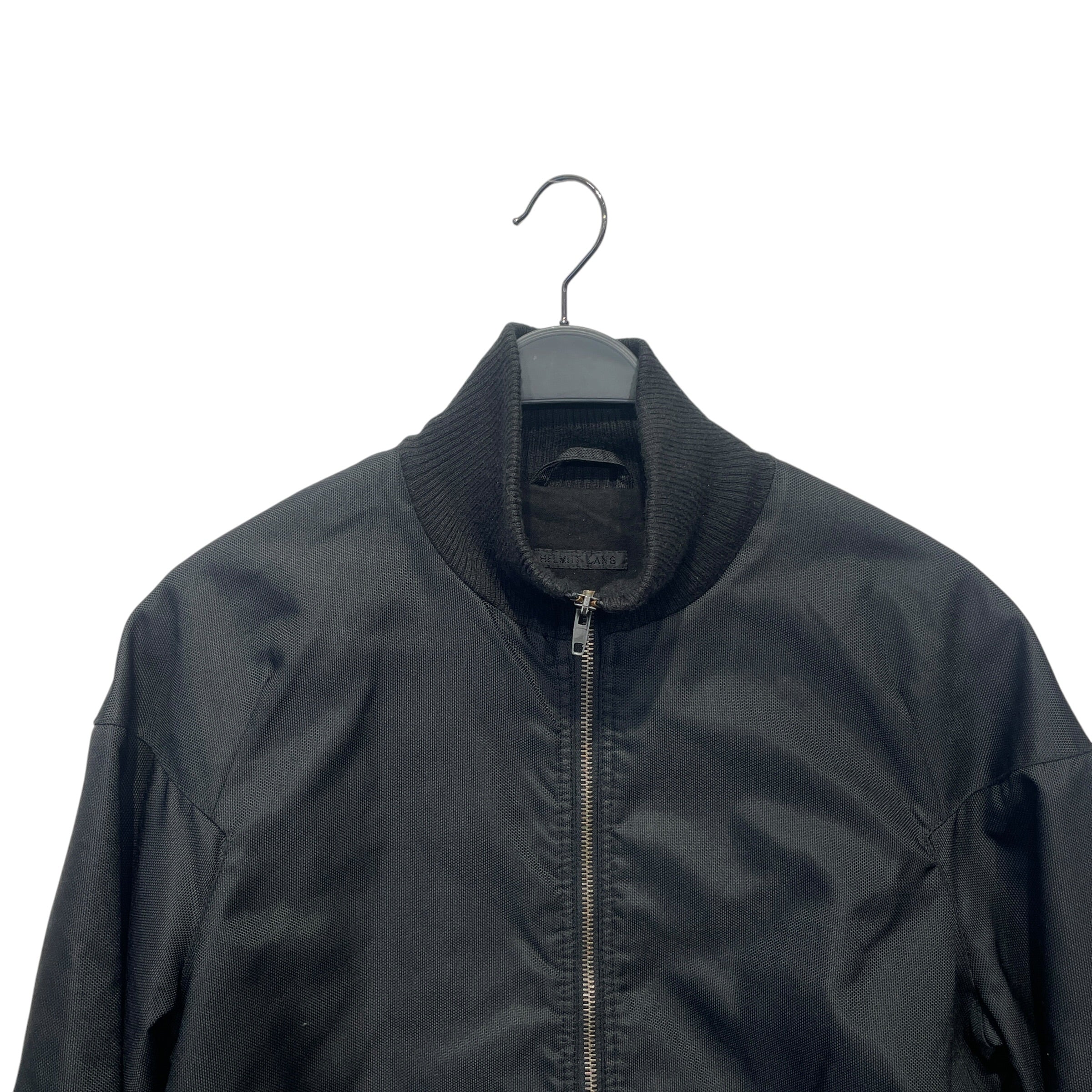 Helmut Lang/Vintage/Deck Jkt/40/Cotton/BLK/1999 MADE IN ITALY BOMBER view 2