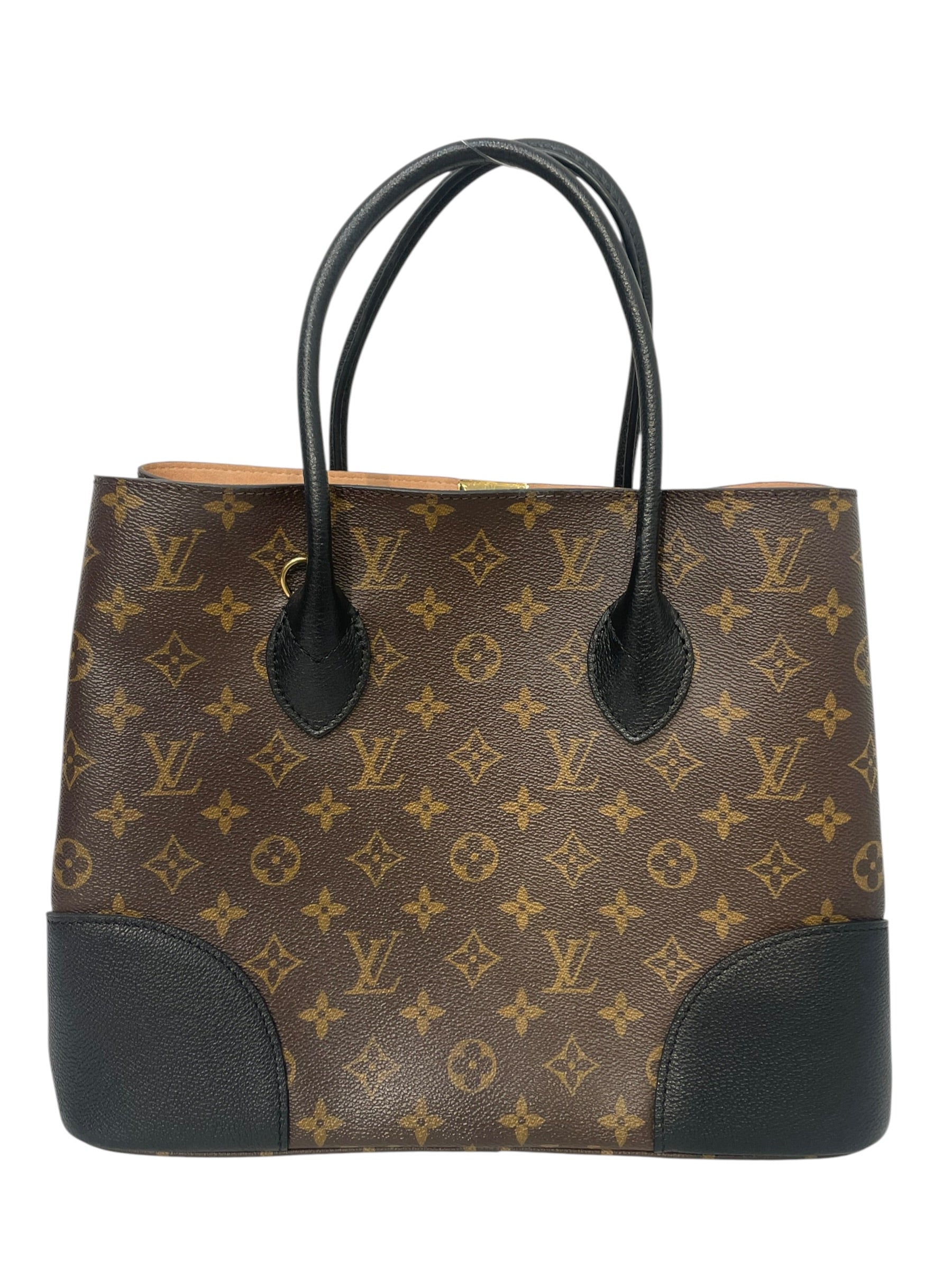 LOUIS VUITTON/Tote Bag/Monogram/Leather/BRW/FLANDERIN black accents view 2