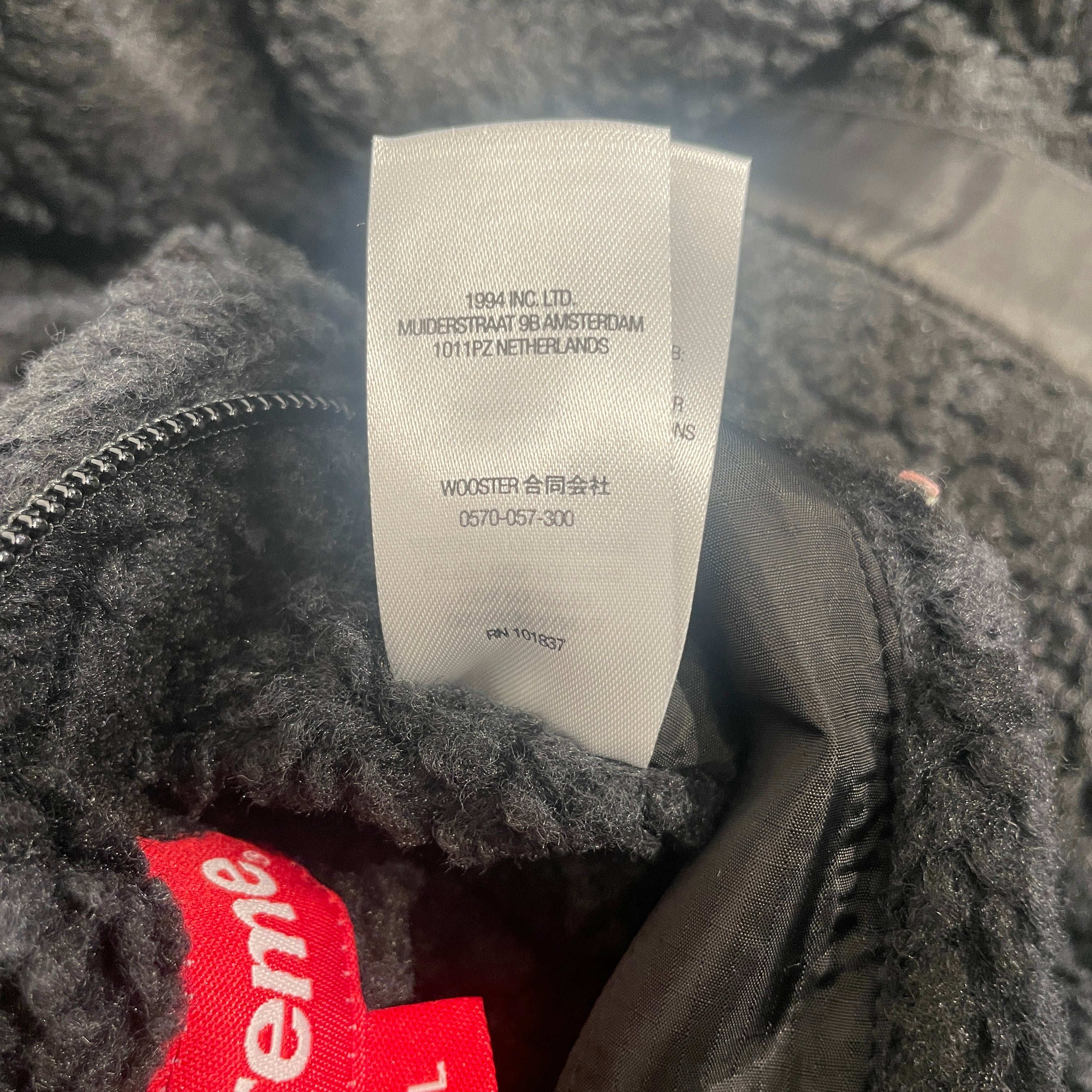 Supreme/Fleece Jkt/L/Polyester/BLK/WINDSTOPPER REVERSIBLE view 7