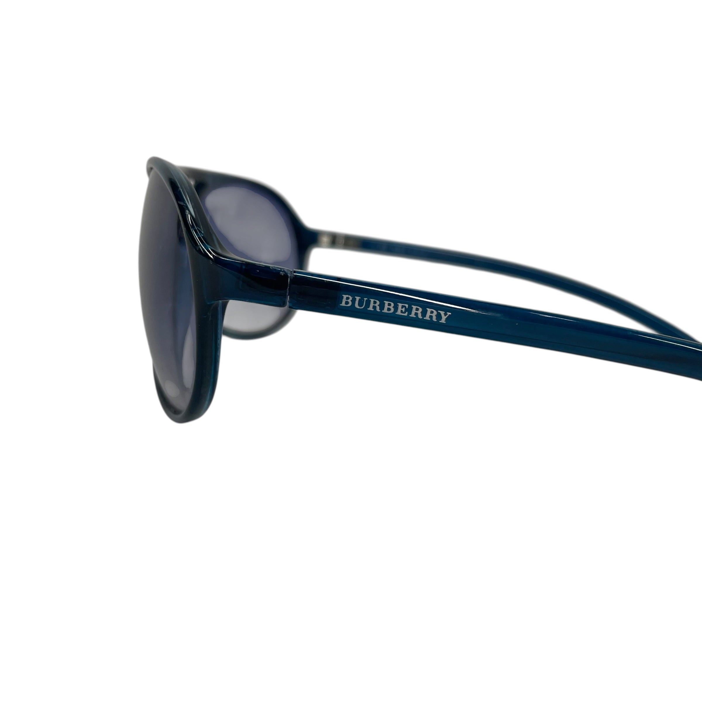 BURBERRY/Sunglasses/Plastic/BLU/TRANSLUCENT BLUE VINTAGE FRAME view 3