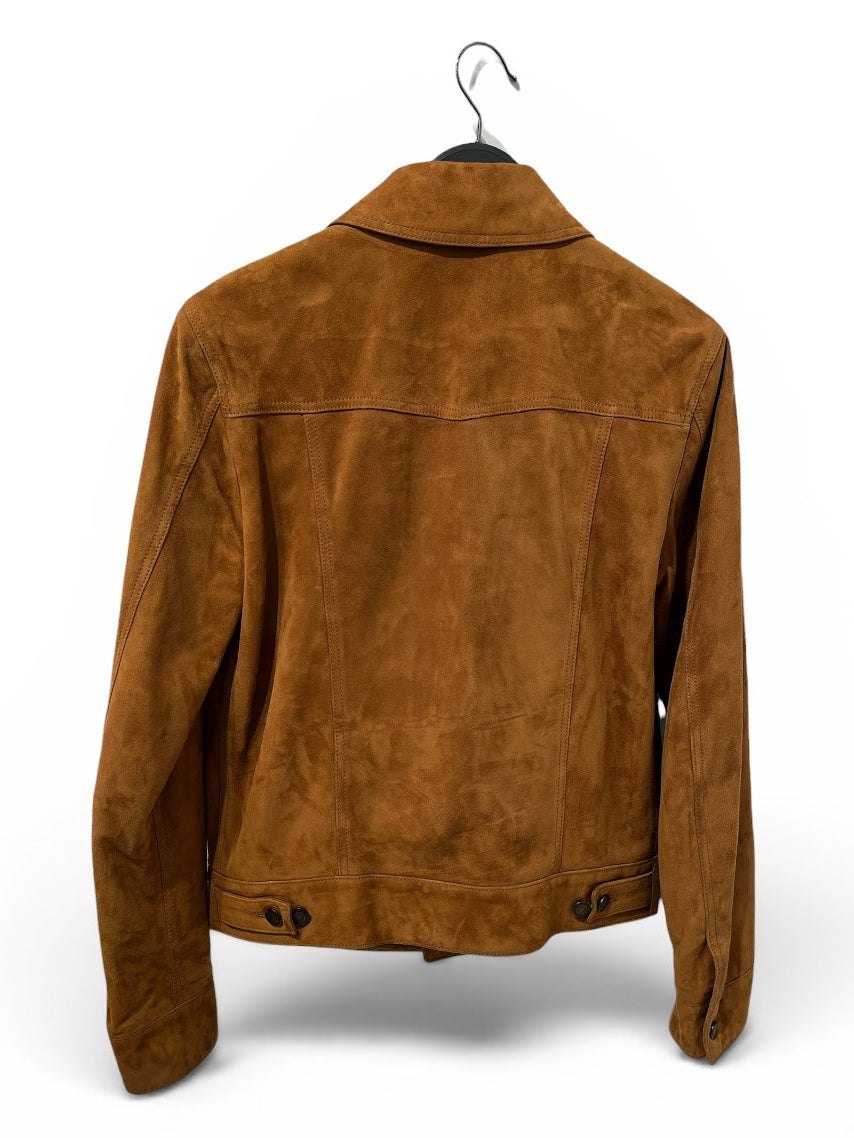 SAINT LAURENT/Jacket/48/Suede/CML/2018 SUEDE LAMB TRUCKER view 2