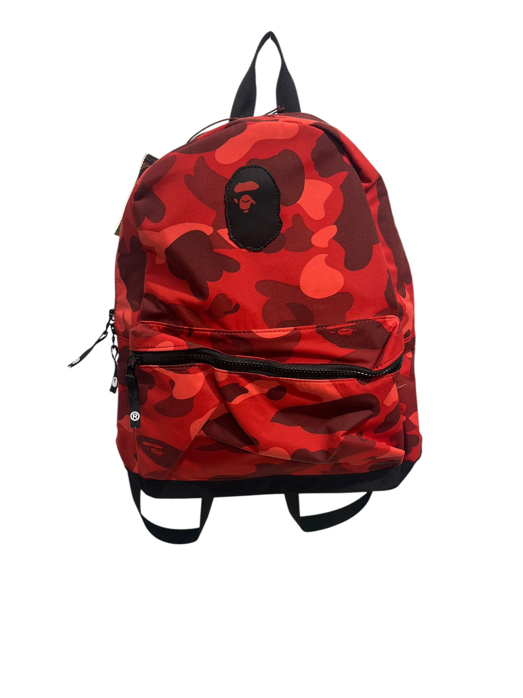 A BATHING APE/Backpack/Camouflage/Polyester/RED/RED CAMOUFLAGE BACKPACK view 1