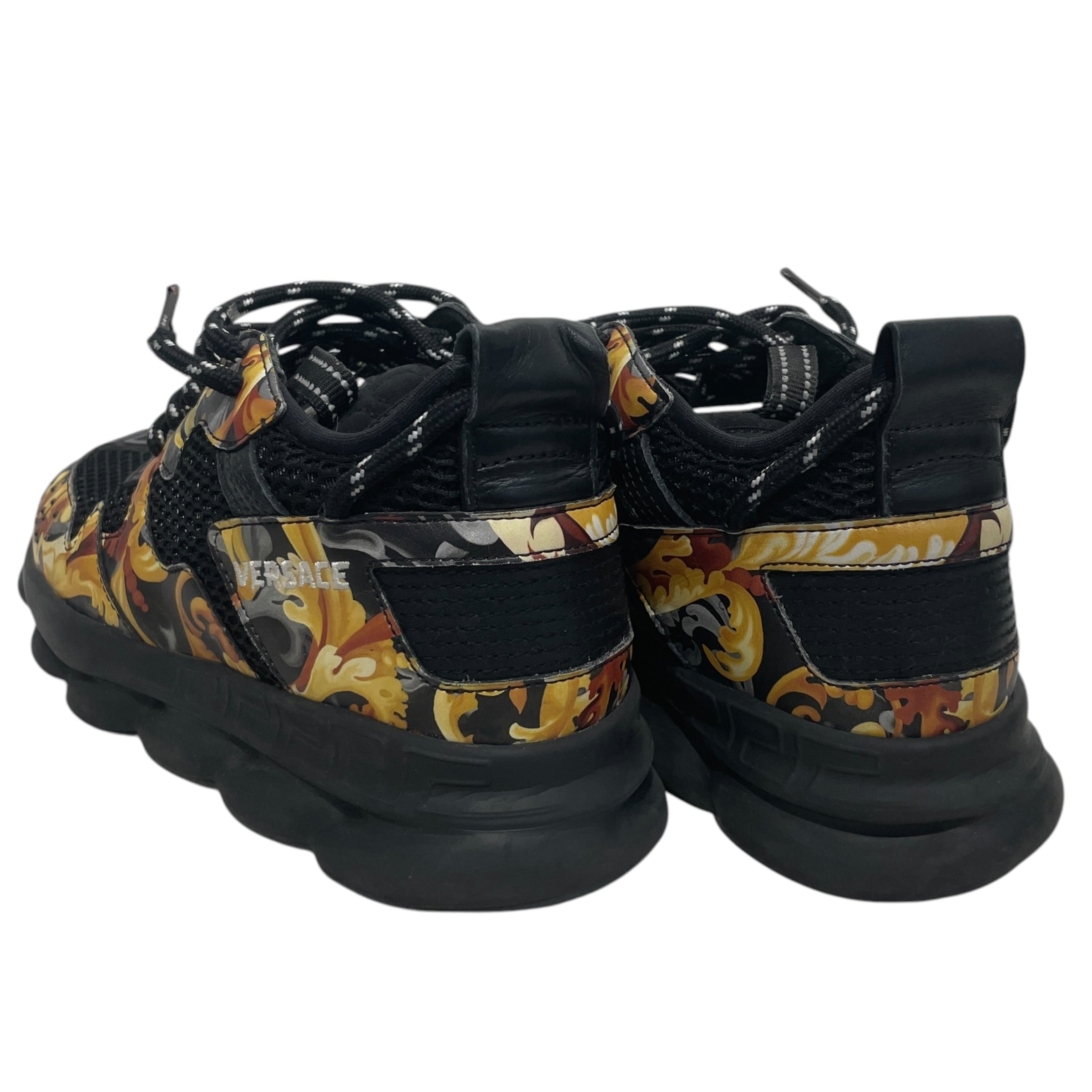 VERSACE/Low-Sneakers/US 5.5/All Over Print/BLK/ view 2