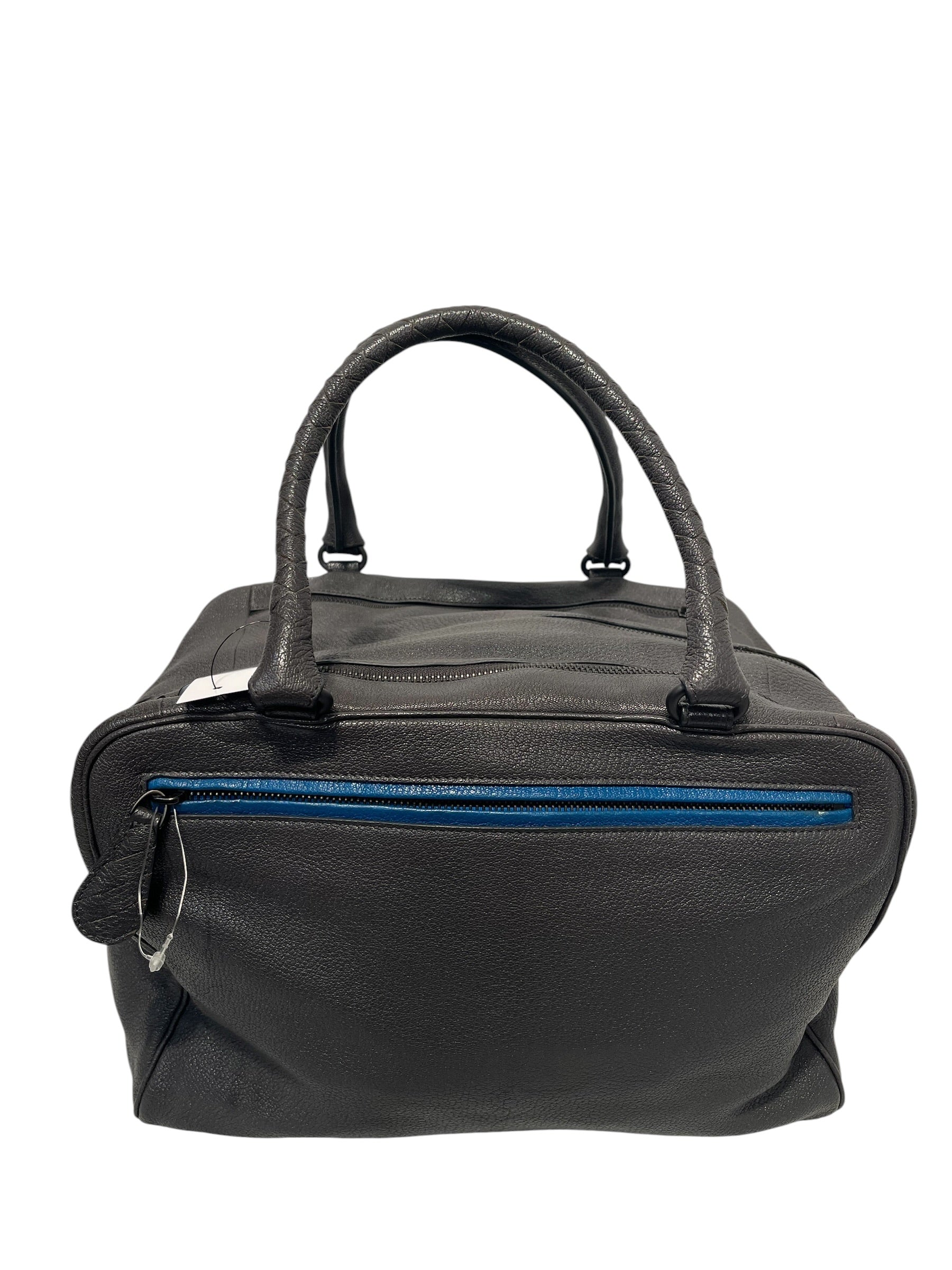 BOTTEGA VENETA/Boston Bag/Leather/GRY/Brera Bag Grey/Blue view 3