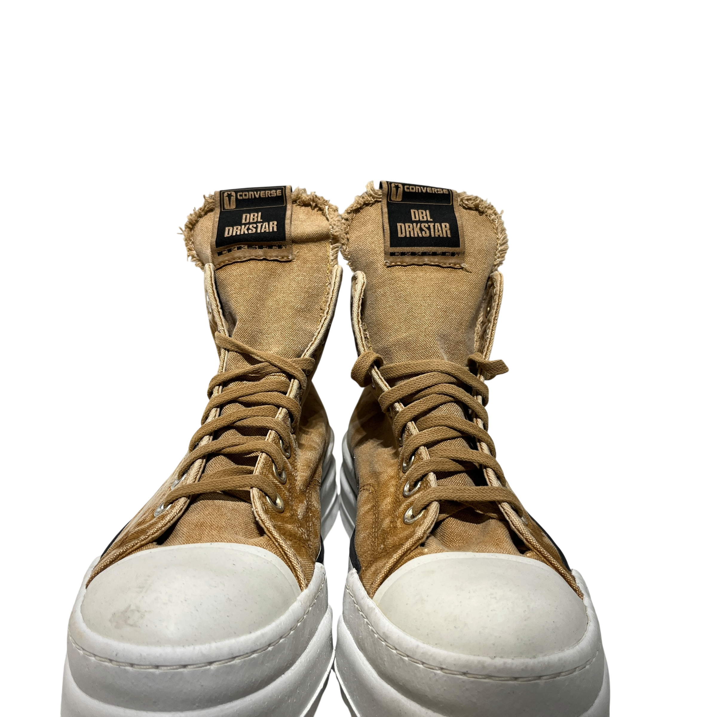 RICK OWENS DRKSHDW/Hi-Sneakers/US 10.5/Cotton/KHK/ view 2