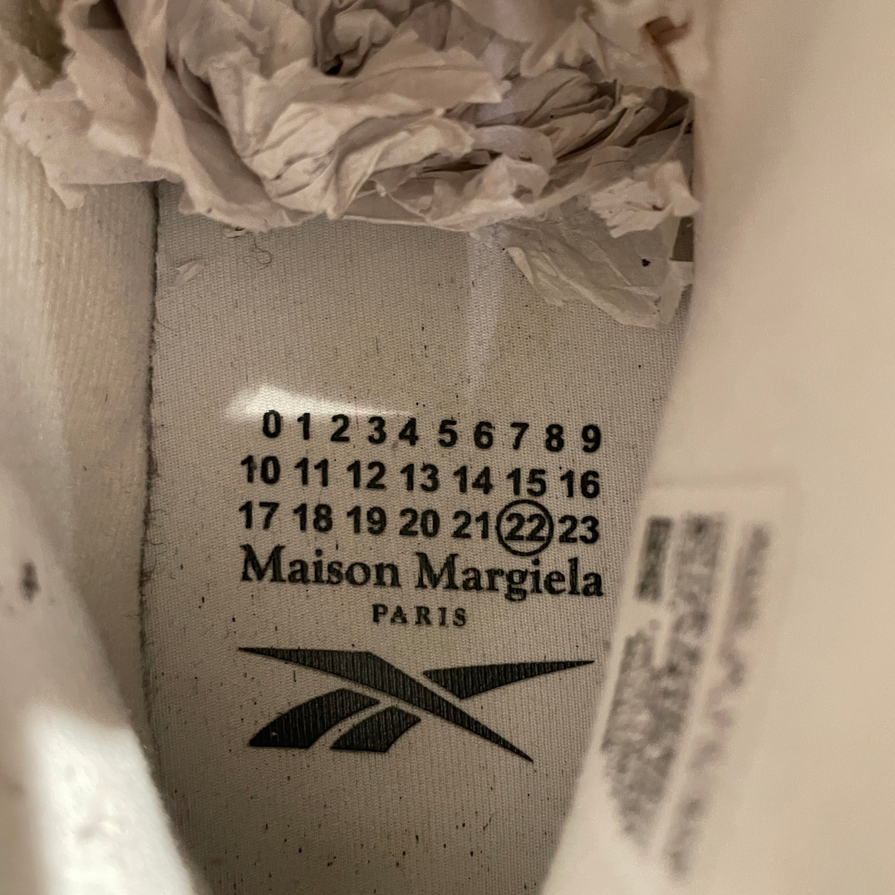 Maison Margiela/Reebok/Hi-Sneakers/US 8.5/Cotton/WHT/CHUNKY  ROUND TOES view 6