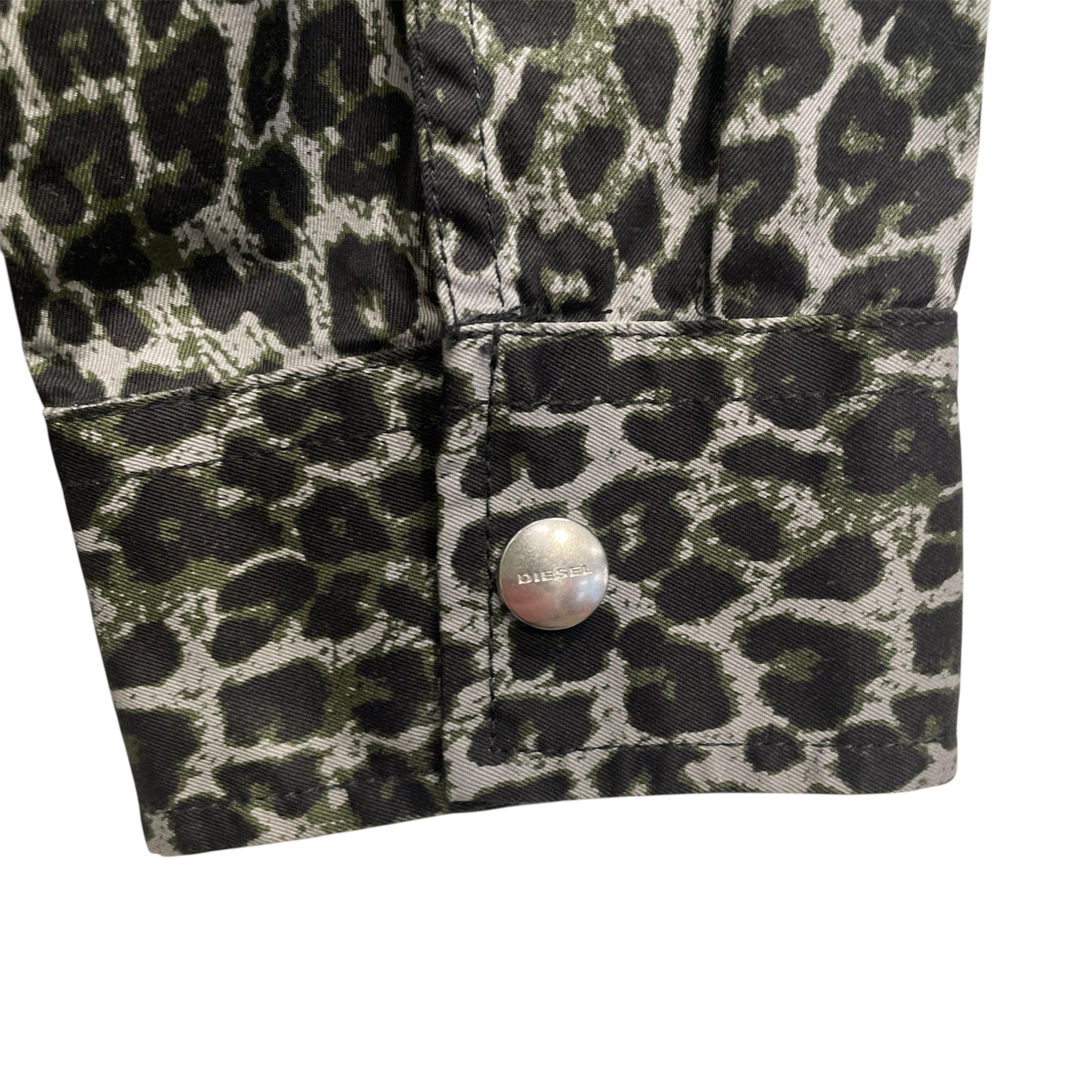 DIESEL/LS Shirt/L/Cotton/GRY/Animal Pattern/LEOPARD/VELCRO view 6