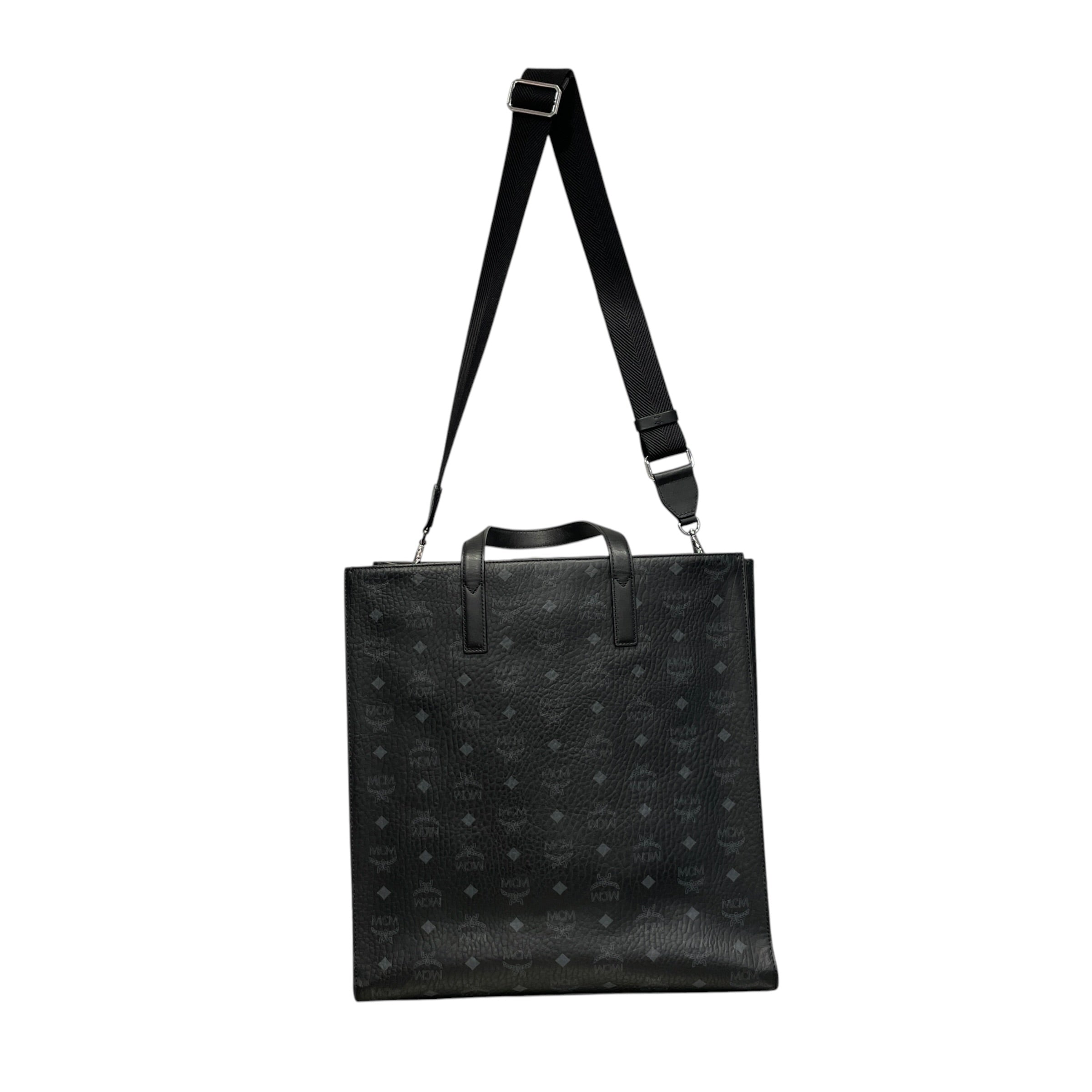 MCM/Cross Body Bag/Monogram/Leather/BLK/MCM AREN TOTE CROSSBODY view 2