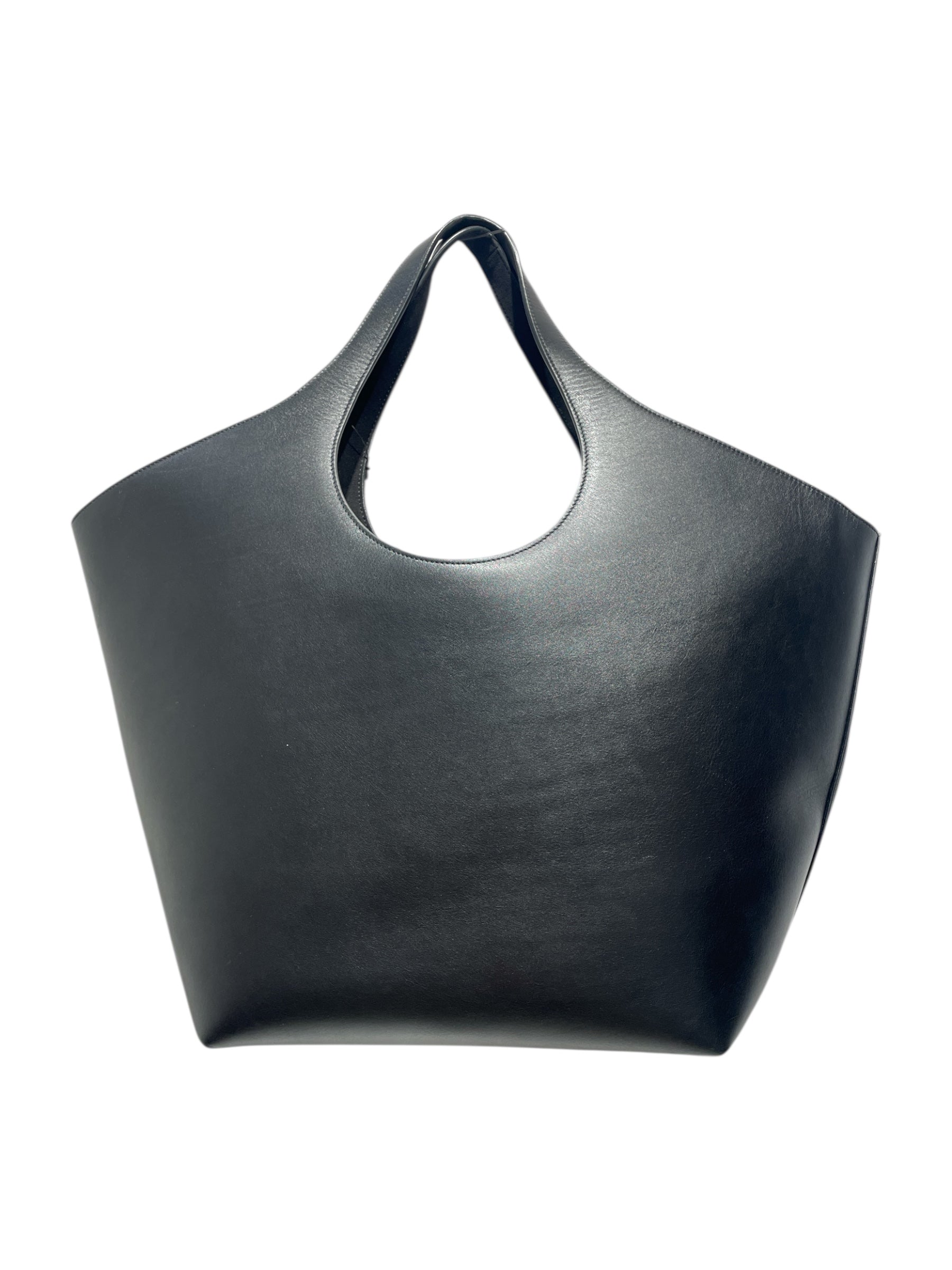 BALENCIAGA/Tote Bag/BLK/LEATHER TOTE view 2