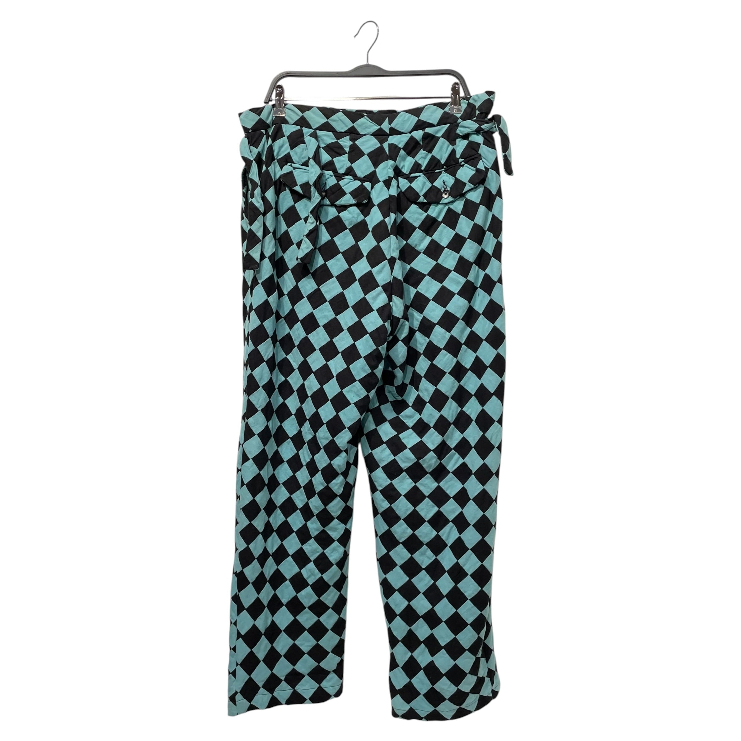 BODE/Slacks/38/Cotton/BLU/Plaid/DIAMOND PRINT view 2