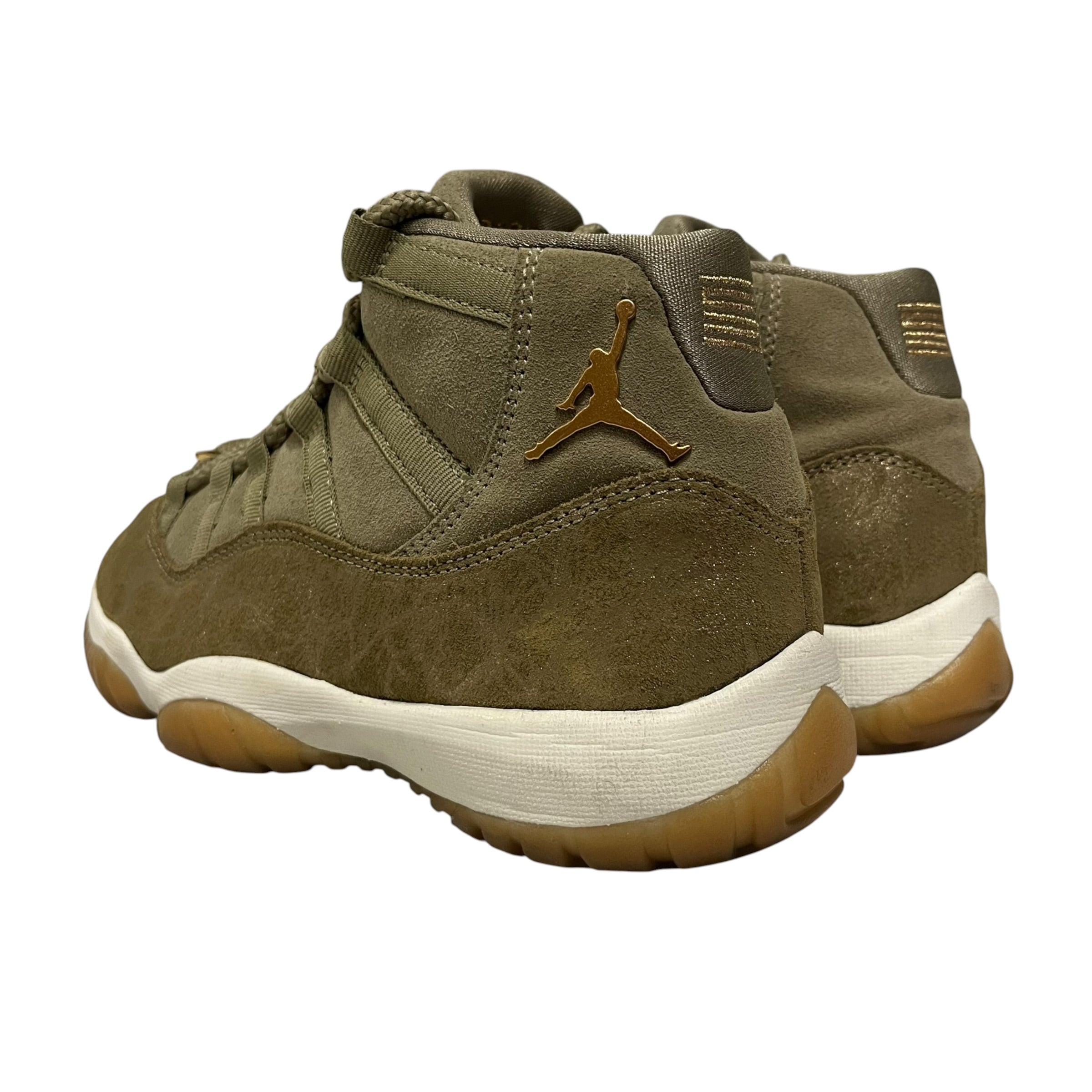NIKE/Hi-Sneakers/US 8/Nylon/KHK/jordan 11 olive lux view 2