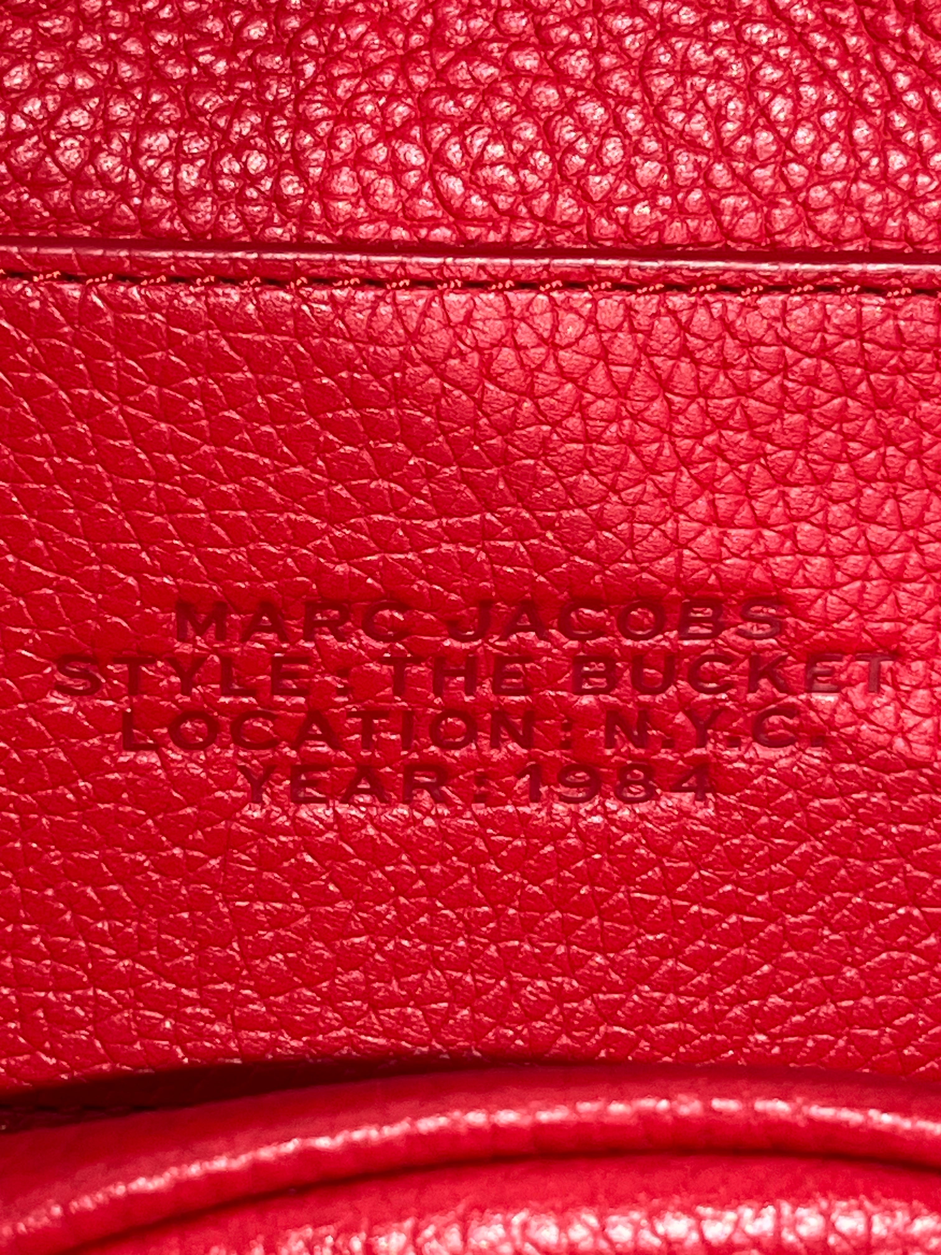 MARC JACOBS/Basket Bag/Leather/RED/THE LEATHER BUCKET view 5