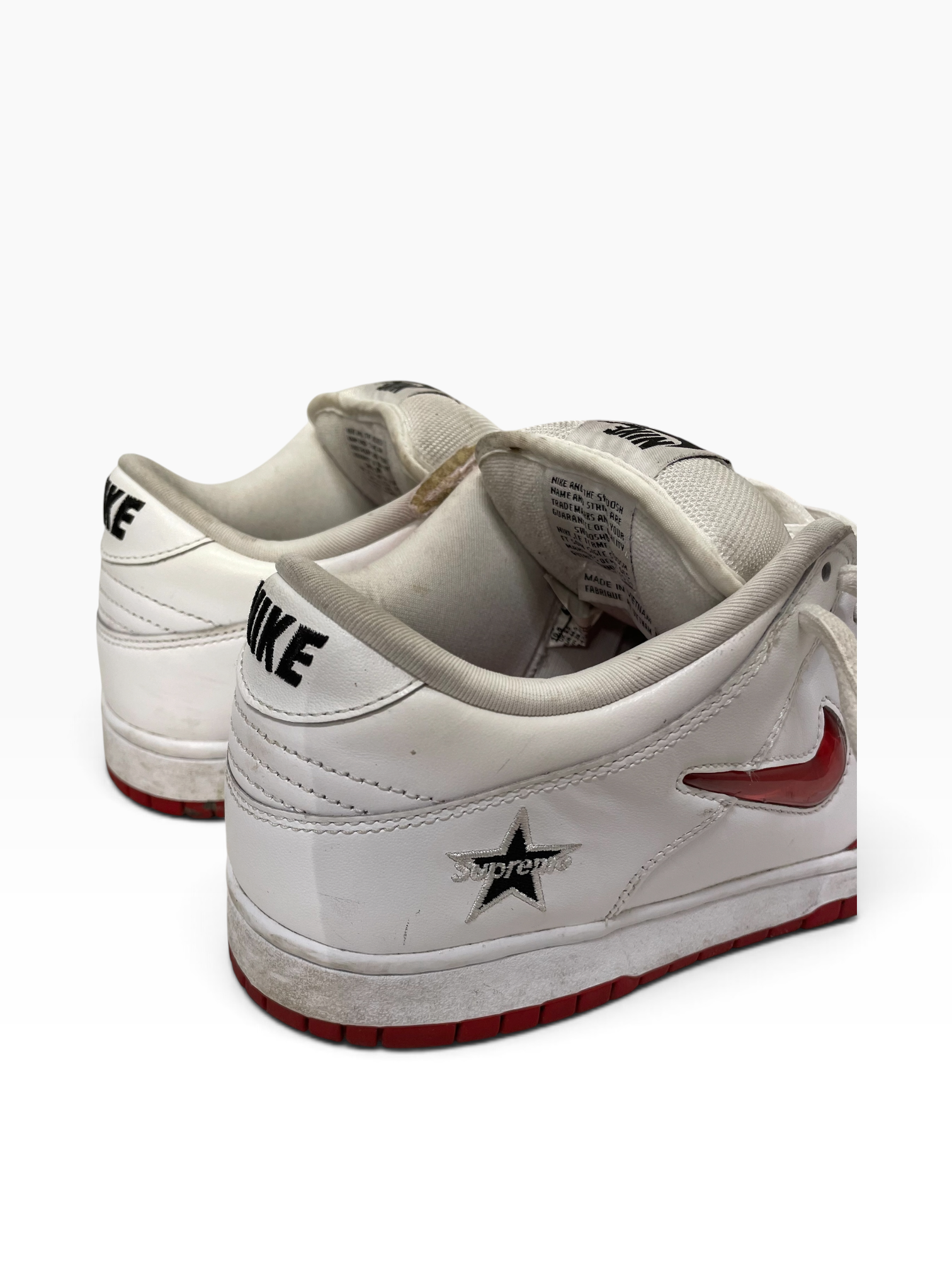 Supreme/NIKE SB/Low-Sneakers/US 10.5/Cotton/RED/SUPREME VARSITY RED view 6