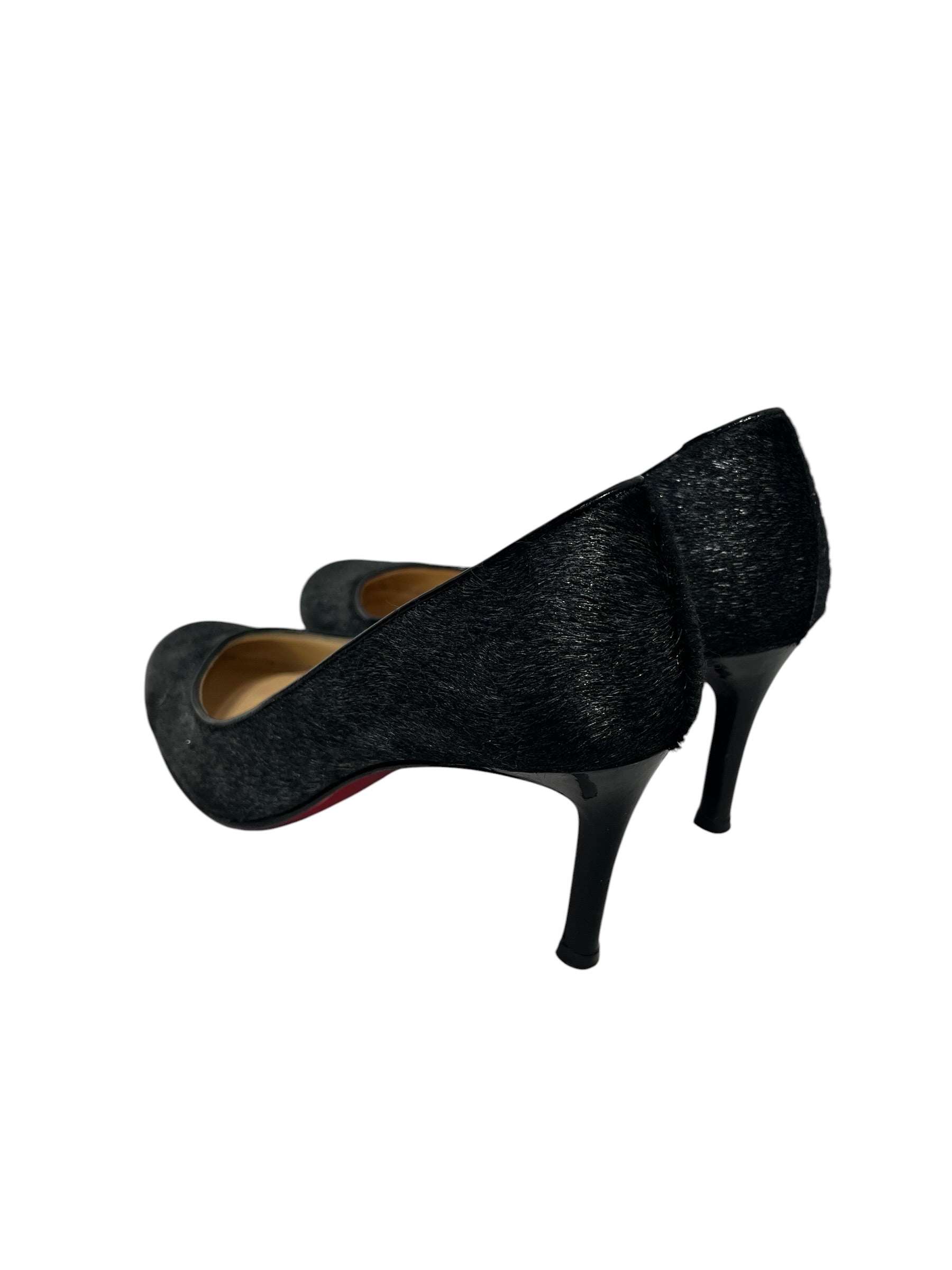 Christian Louboutin/Heels/US 5/BLK/PONY HAIR view 2
