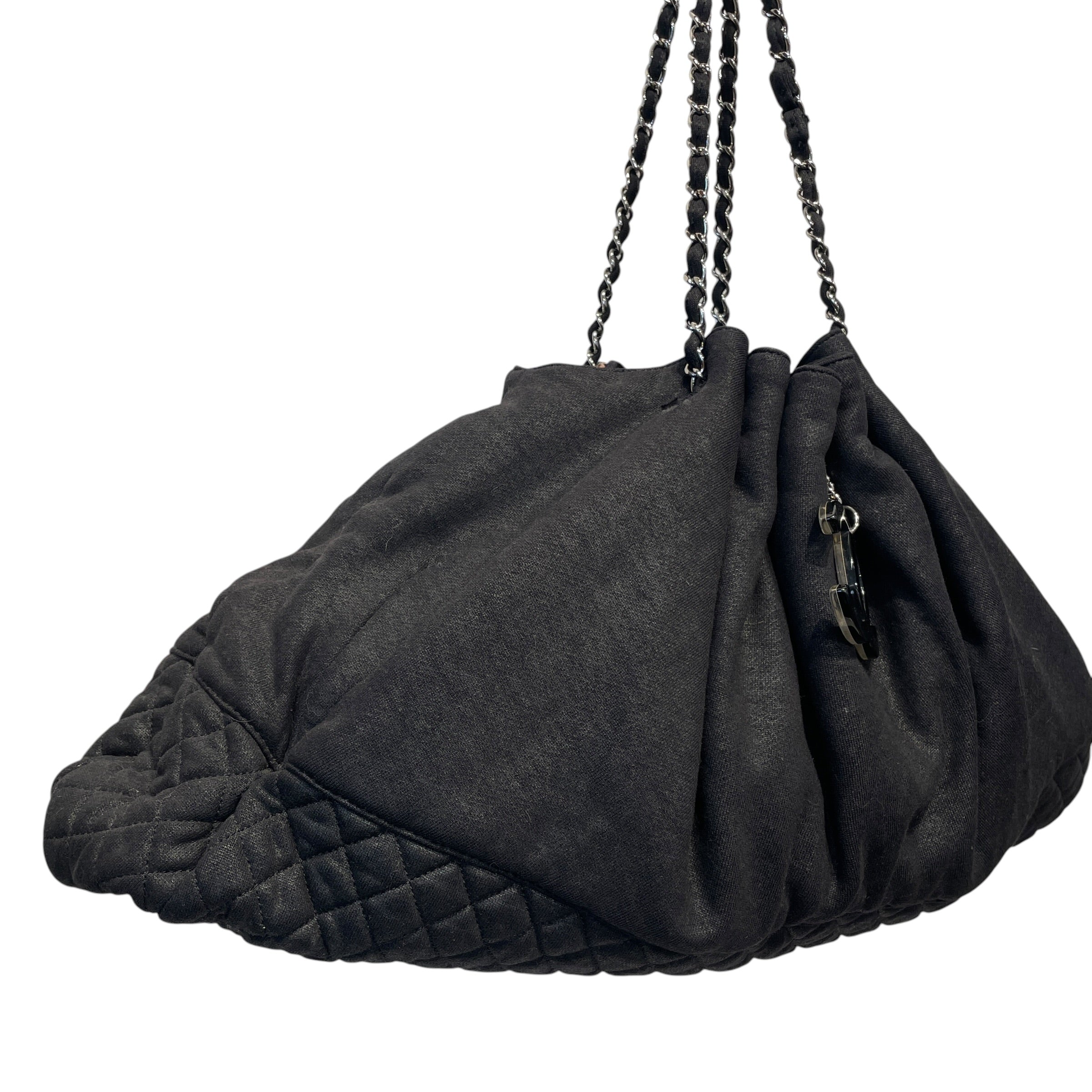 CHANEL/Tote Bag/Cotton/BLK/2008 CRUISE BAG view 7