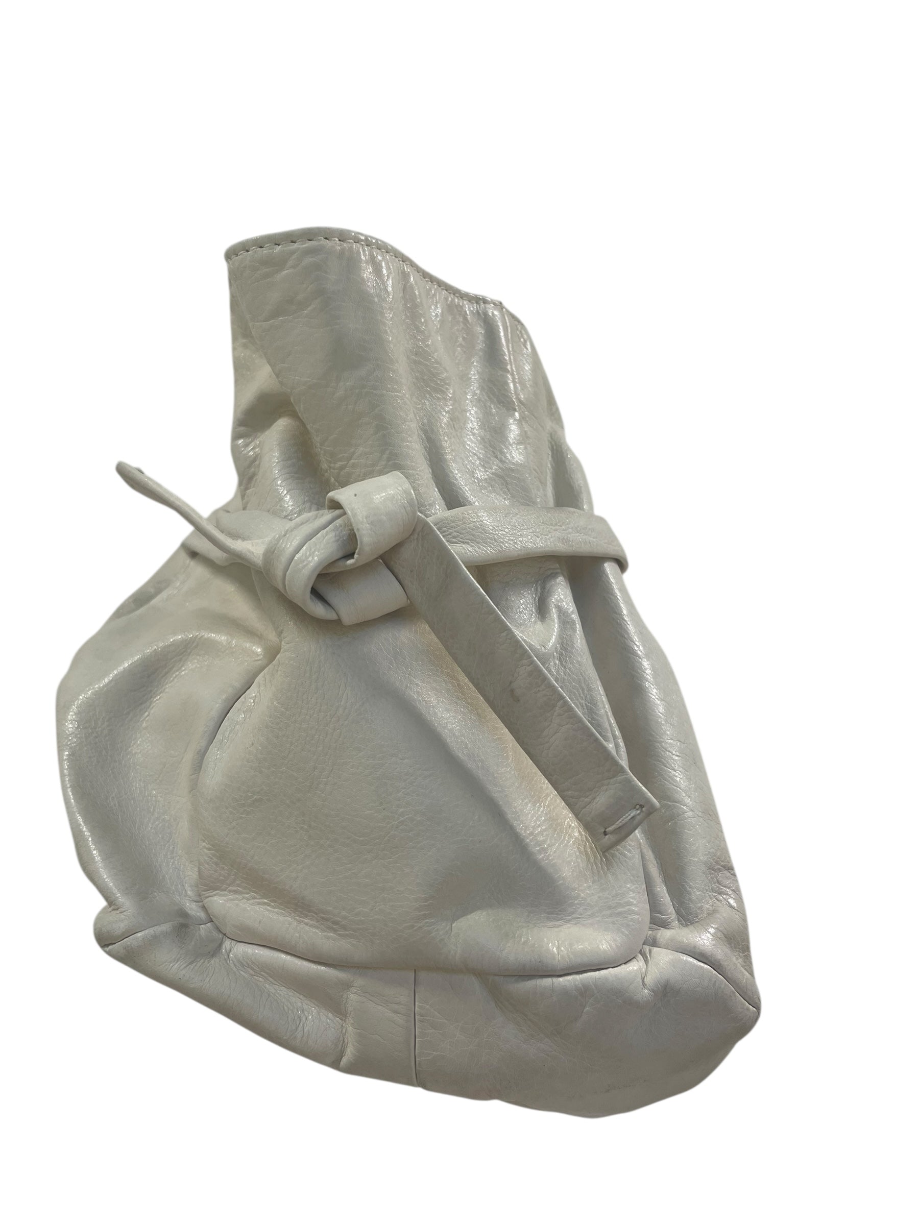 GUCCI/Hand Bag/Leather/WHT/GOLD HARWARE view 4