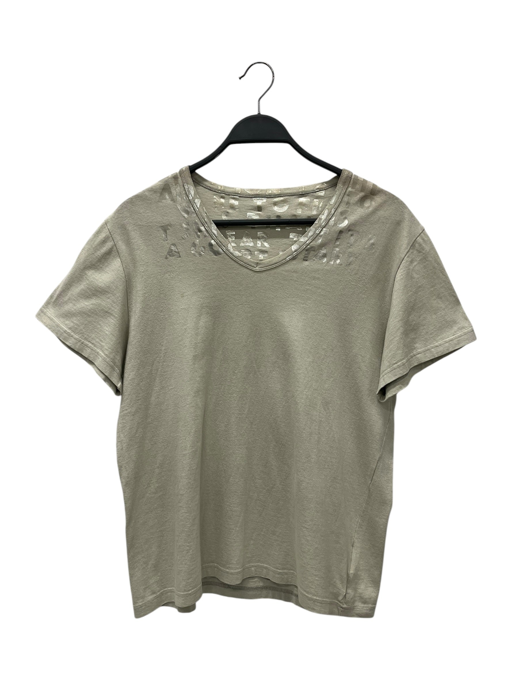 Maison Margiela/T-Shirt/M/Cotton/CRM/All Over Print/SHOULDER GRAPHIC view 1