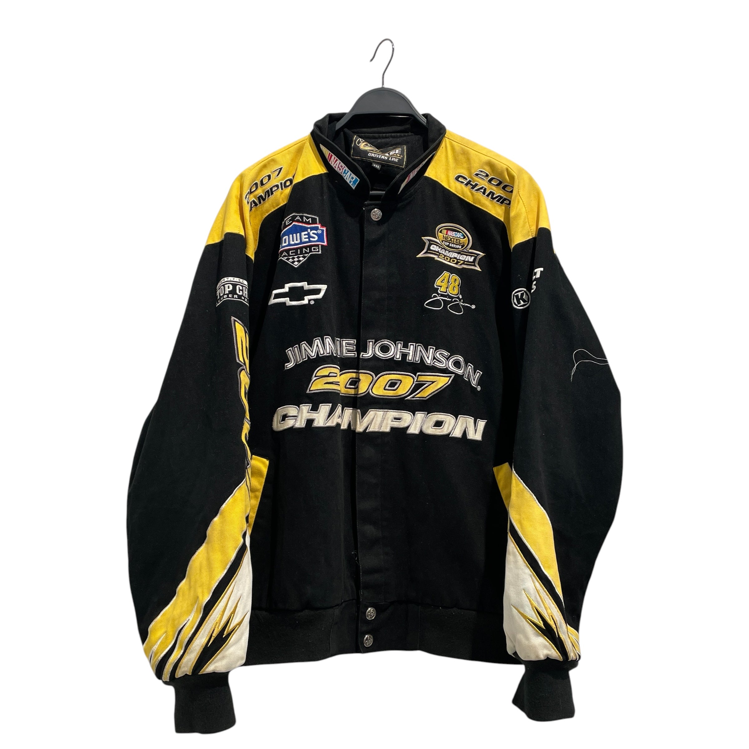 CHASEAUTHENTICS/Souvenir Jkt/XXL/Cotton/BLK/All Over Print/Jimme Johnson 2007 Champ view 1