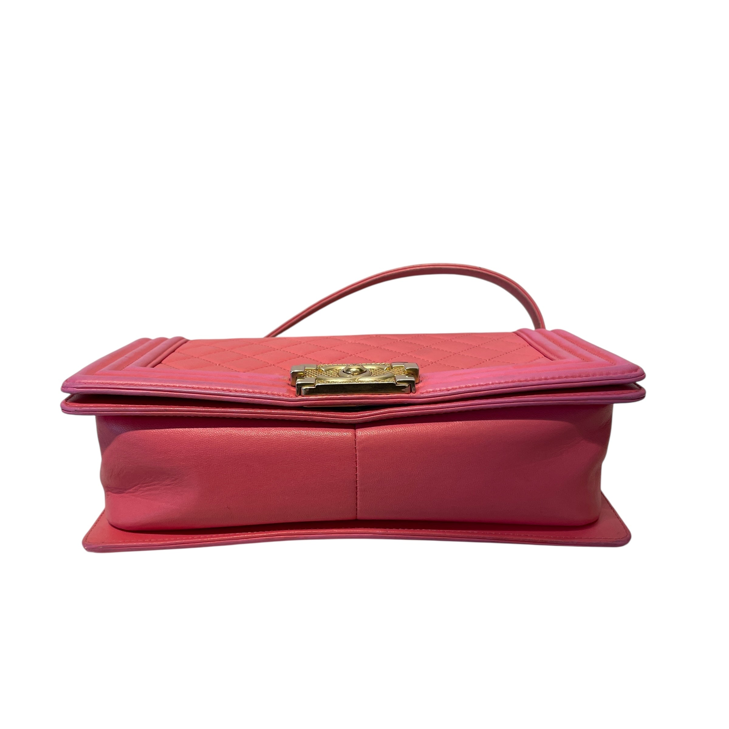 CHANEL/Bag/Leather/PNK/Boy Flap Bag view 5