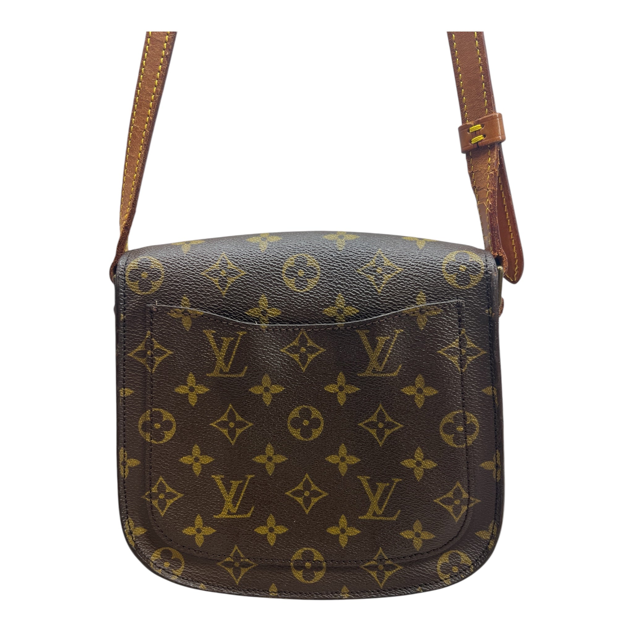 LOUIS VUITTON/Cross Body Bag/Monogram/Leather/BRW/SAINT CLOUD FRONT FLAP 881VI view 2