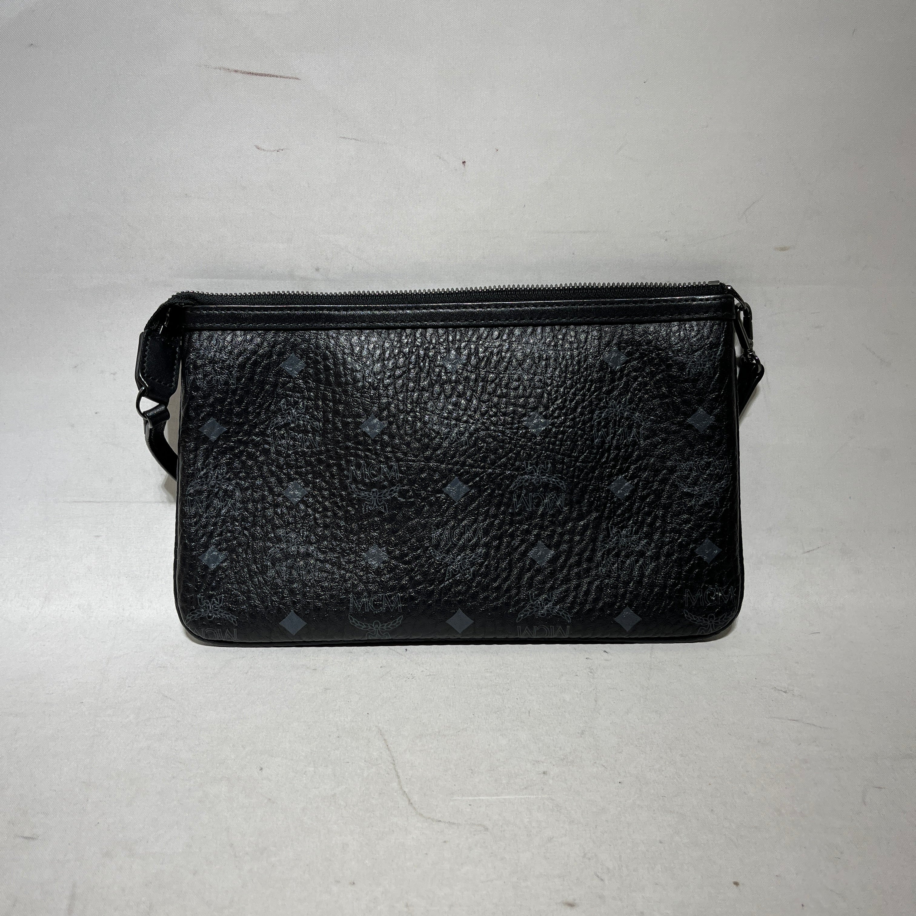 MCM/Hand Bag/Monogram/Leather/BLK/BLK AND NAVY view 2