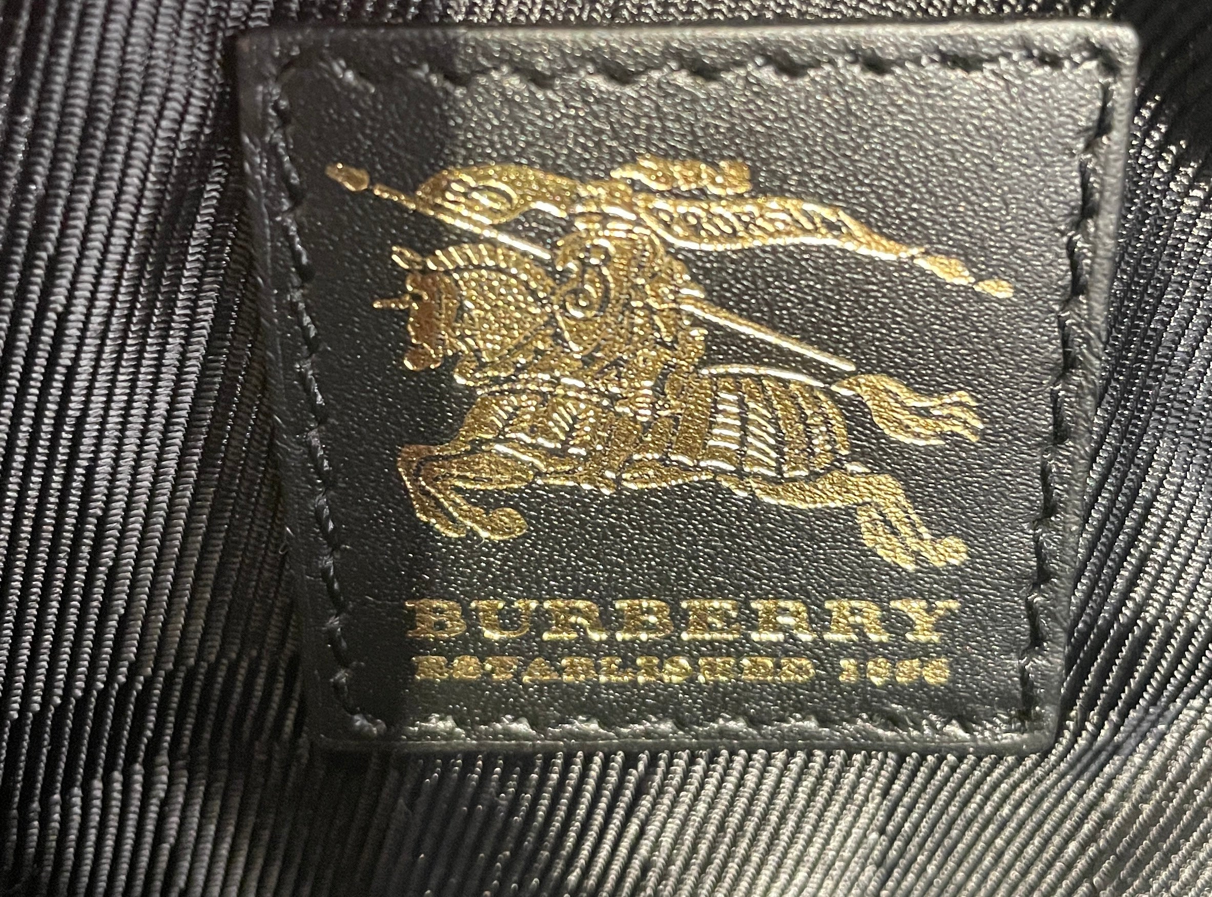 BURBERRY/Bag/Leather/BLK/QUILTED MANOR view 6