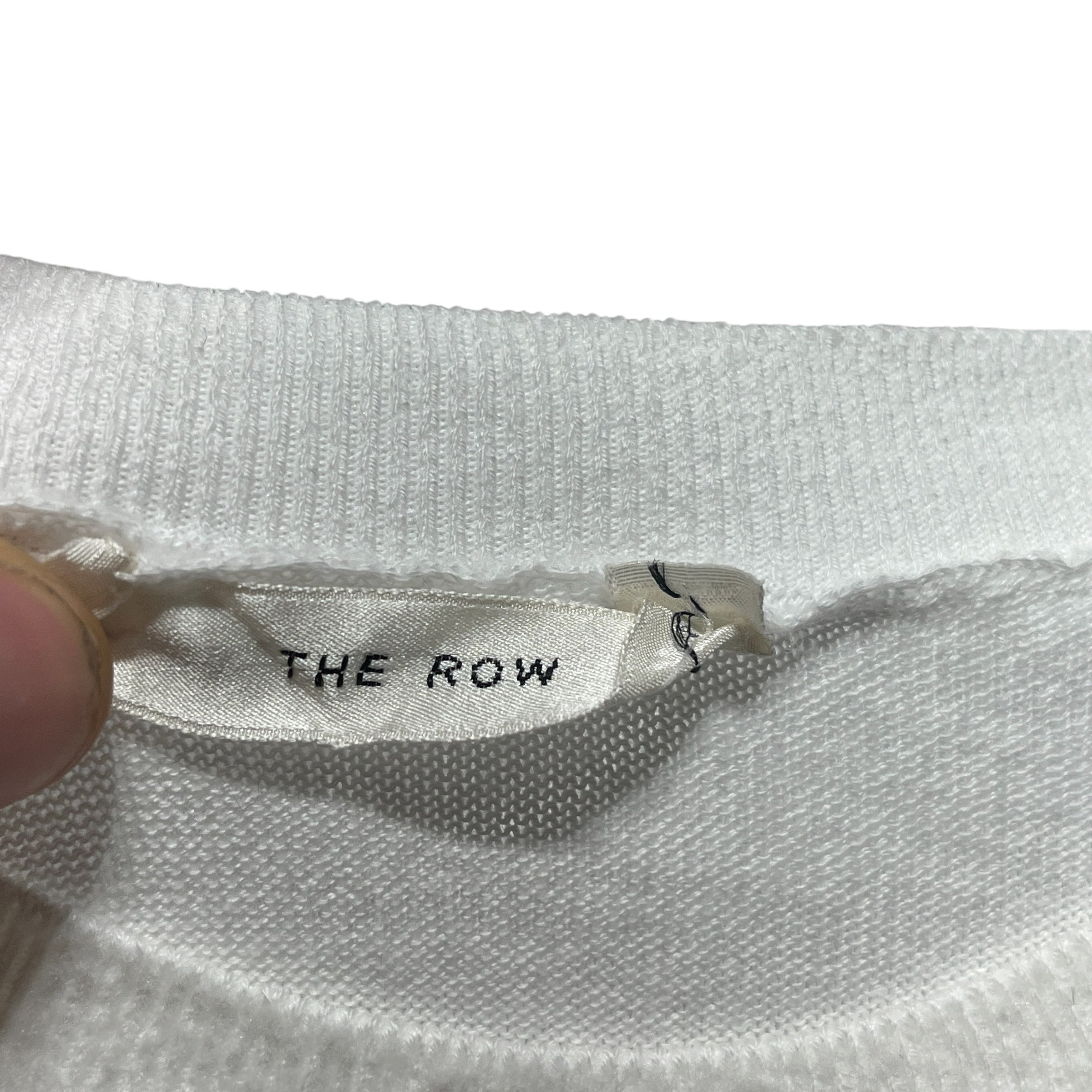 THE ROW/LS T-Shirt/S/Cotton/WHT/PILLED view 5