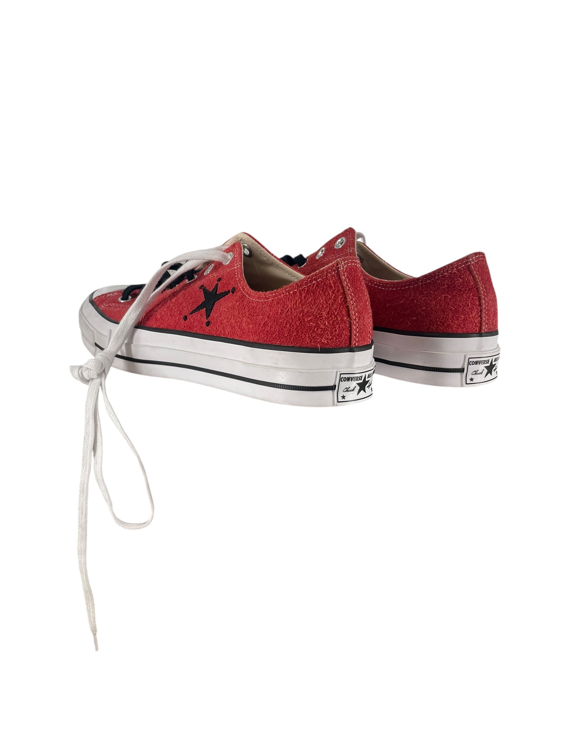 CONVERSE/STUSSY/Low-Sneakers/US 10.5/Suede/RED/CHUCK 70 LOW view 2