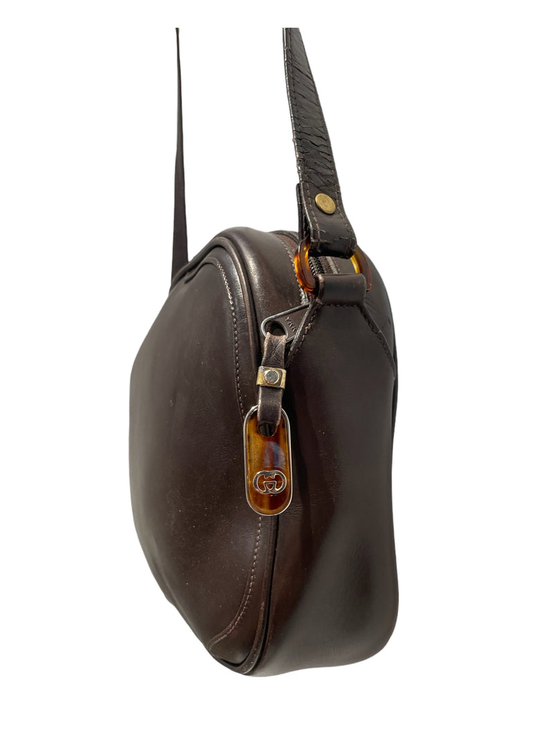 GUCCI/Cross Body Bag/S/Leather/BRW/lederer tassel