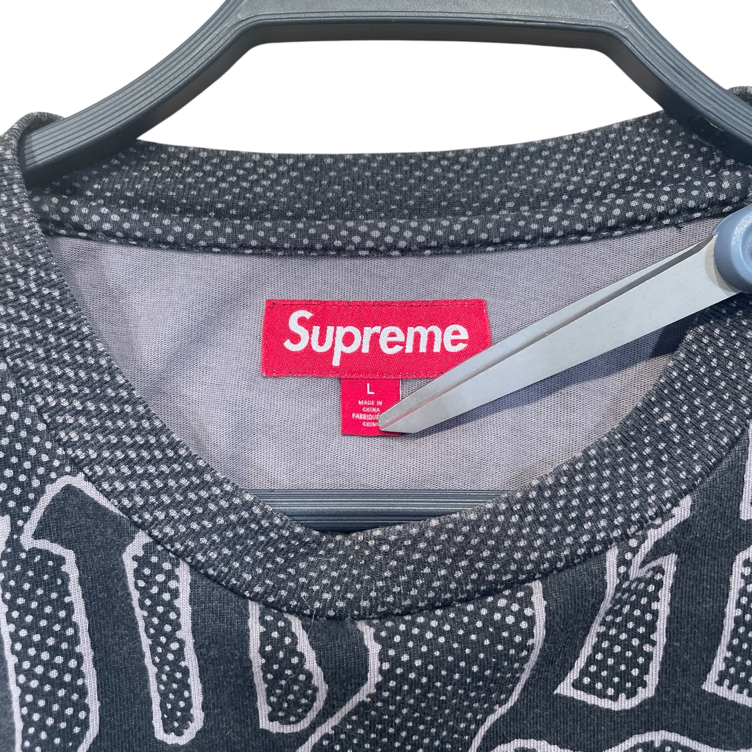 Supreme/T-Shirt/L/Cotton/BLK/All Over Print/Seven Dwarfs view 3