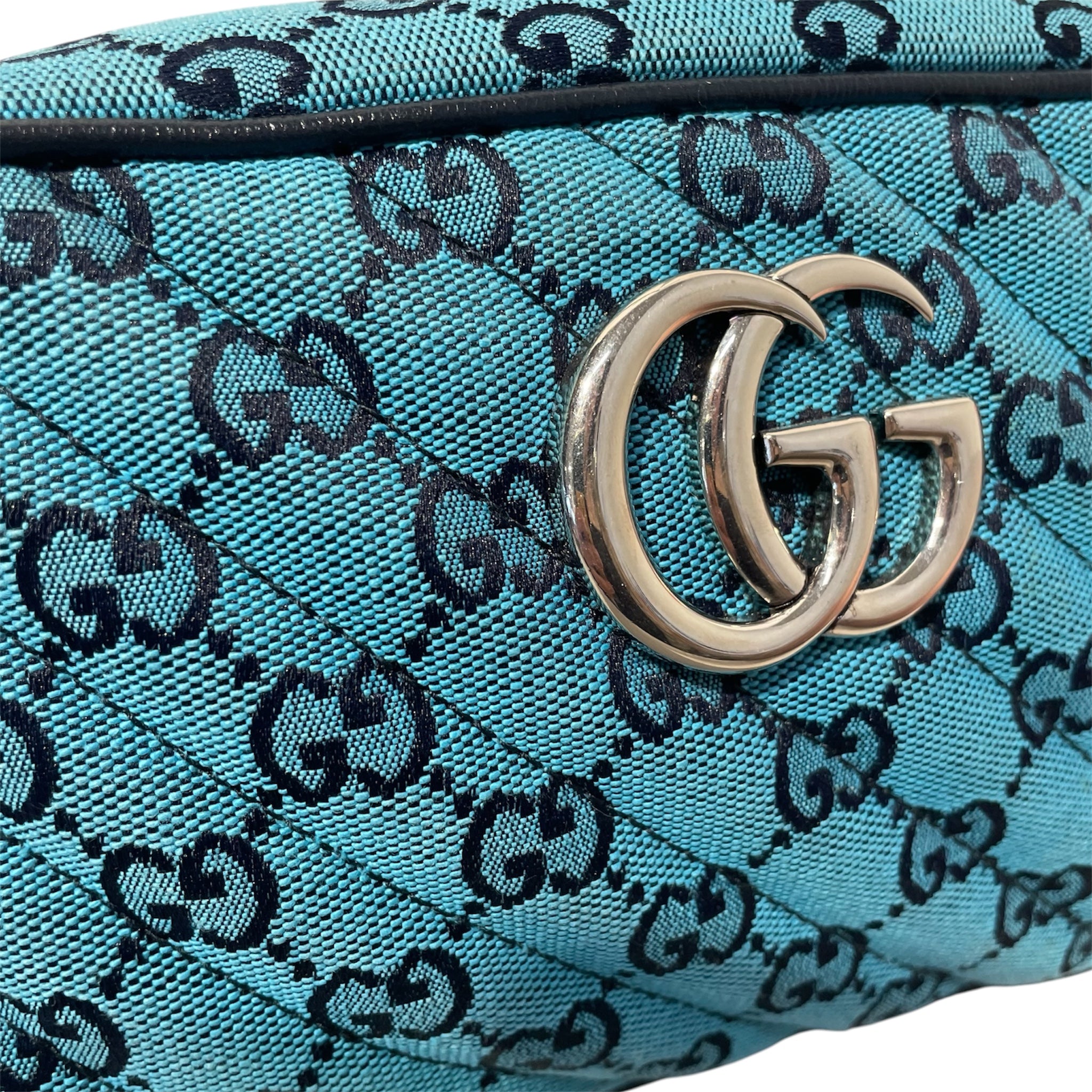 GUCCI/Cross Body Bag/Monogram/BLU/GG MARMONT TURQUOISE view 7