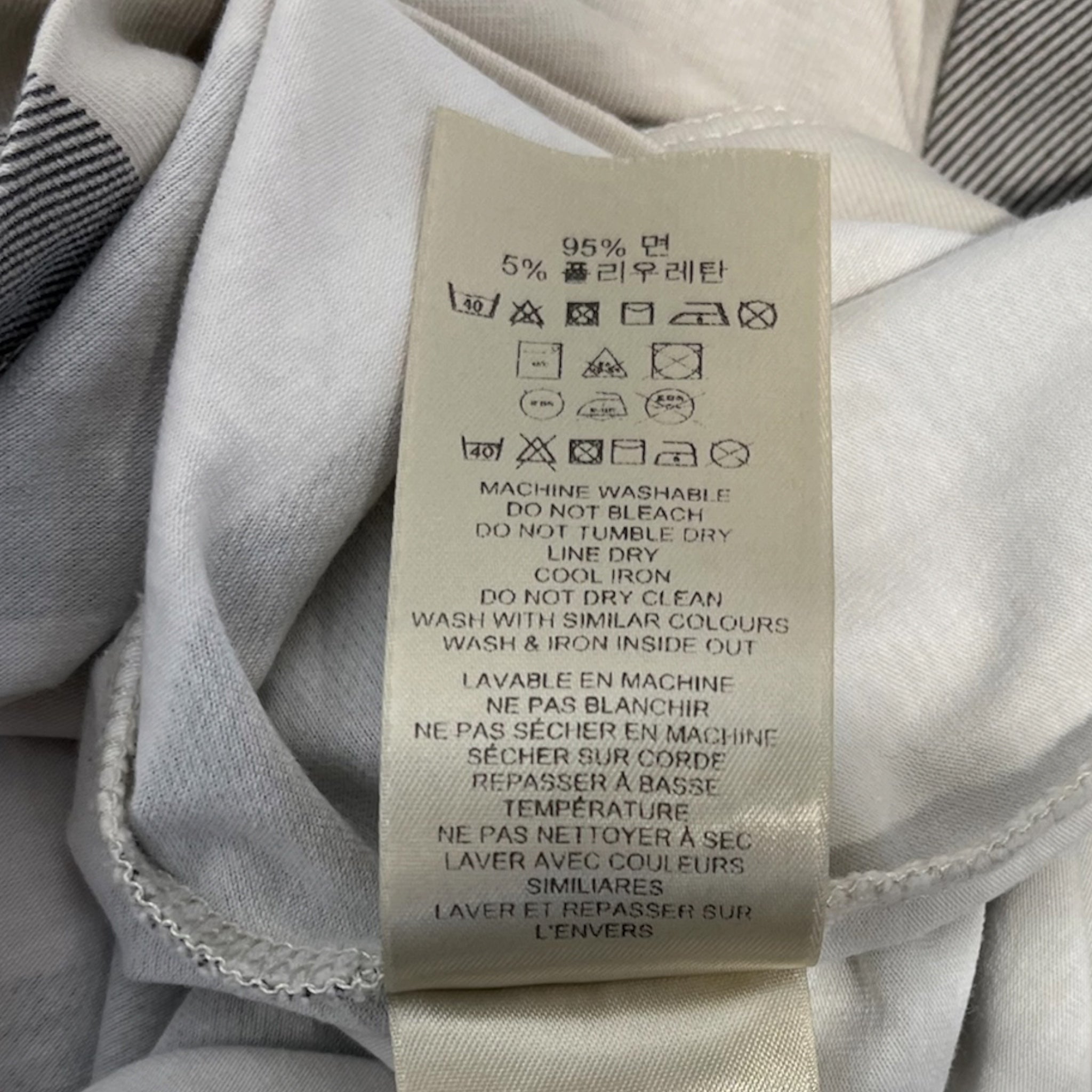 BURBERRY BRIT/T-Shirt/L/Plaid/Cotton/WHT/WHITE T-SHIRT RED GRAY PLAID view 6