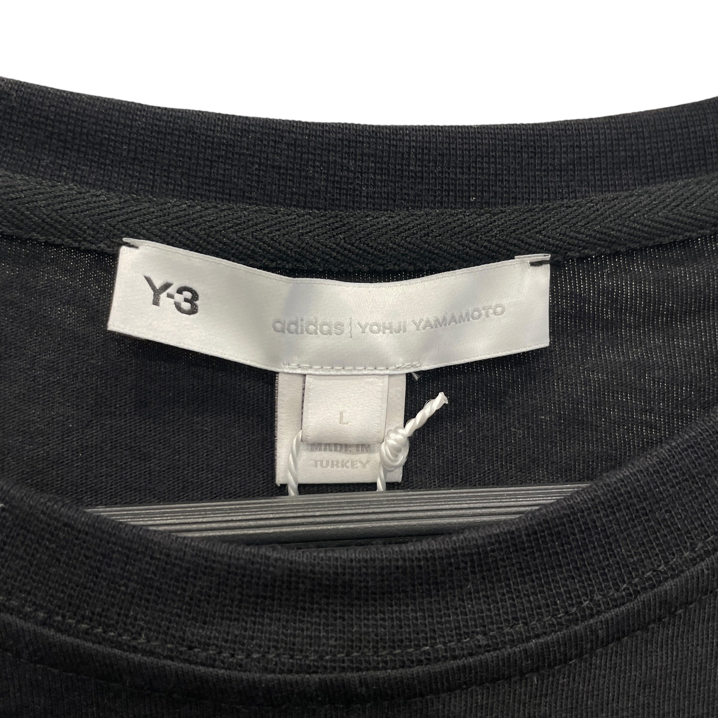 Y-3/T-Shirt/L/Cotton/BLK/YOHJI TEE view 3