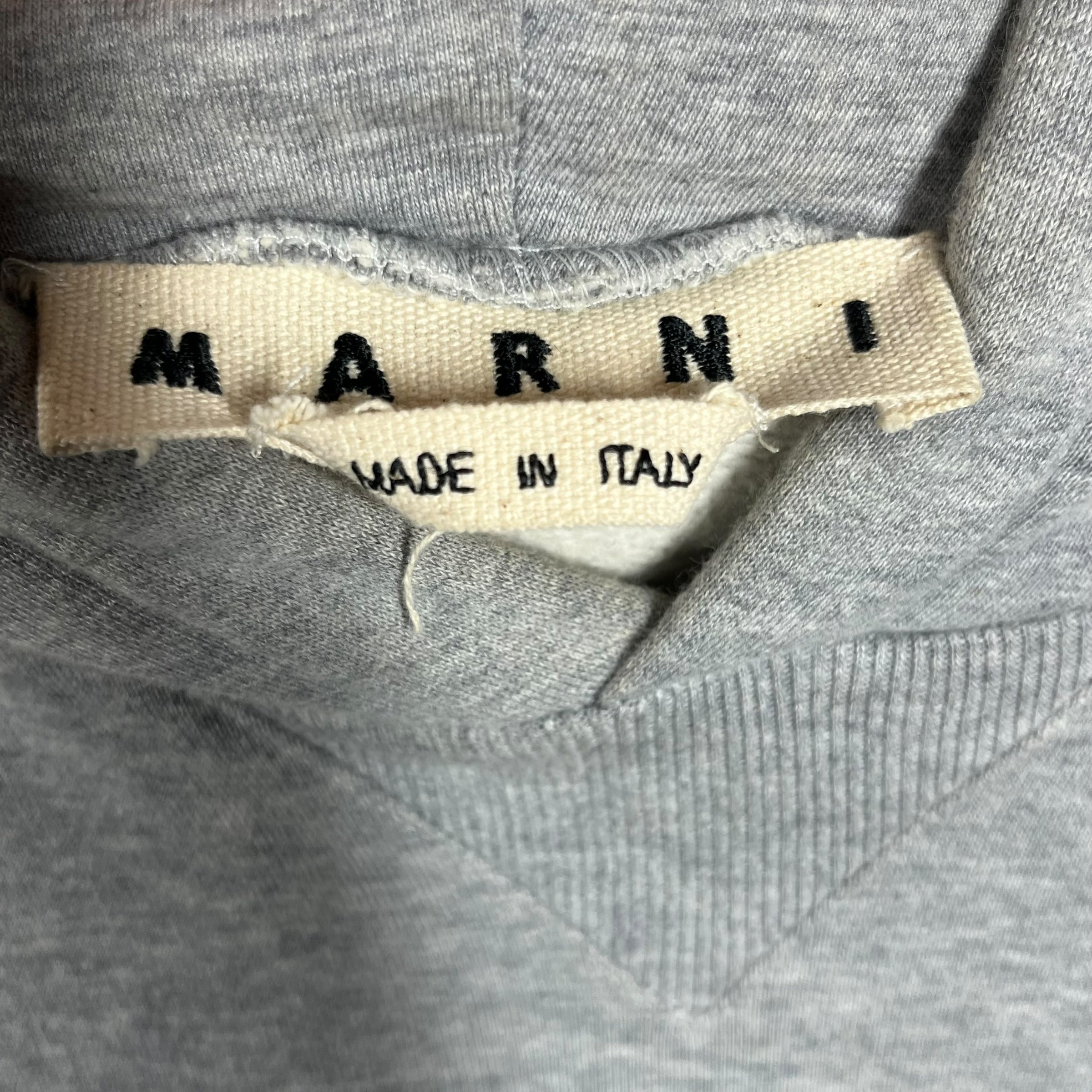 MARNI/Hoodie/50/Cotton/GRY/TAPE SEAM HOODIE view 3