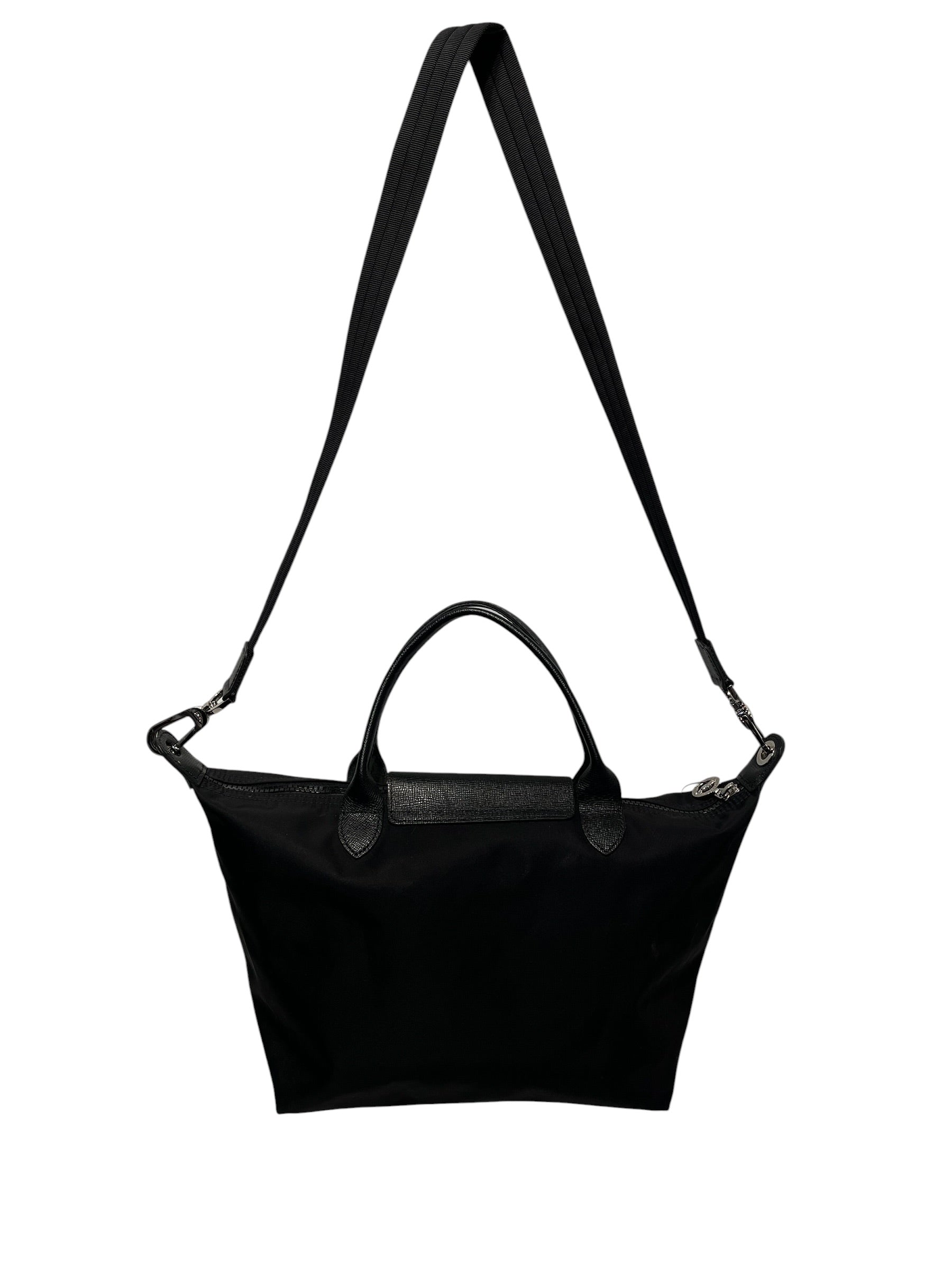 LONGCHAMP/Cross Body Bag/Nylon/BLK/Le pliage strap view 3