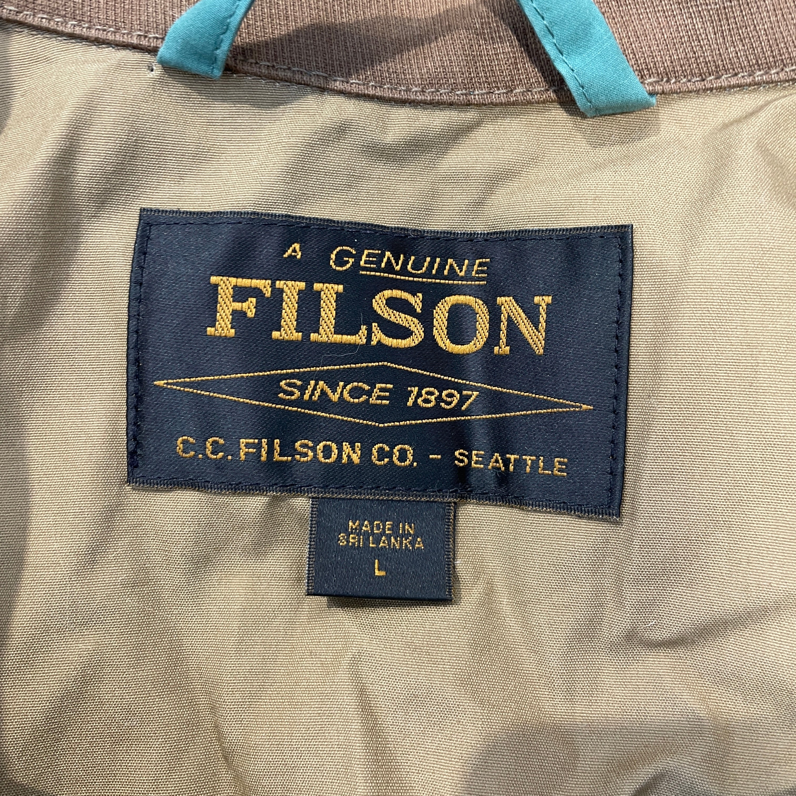 FILSON/Deck Jkt/L/Cotton/GRN/CANVAS COLLAR LIGHTWEIGHT view 3