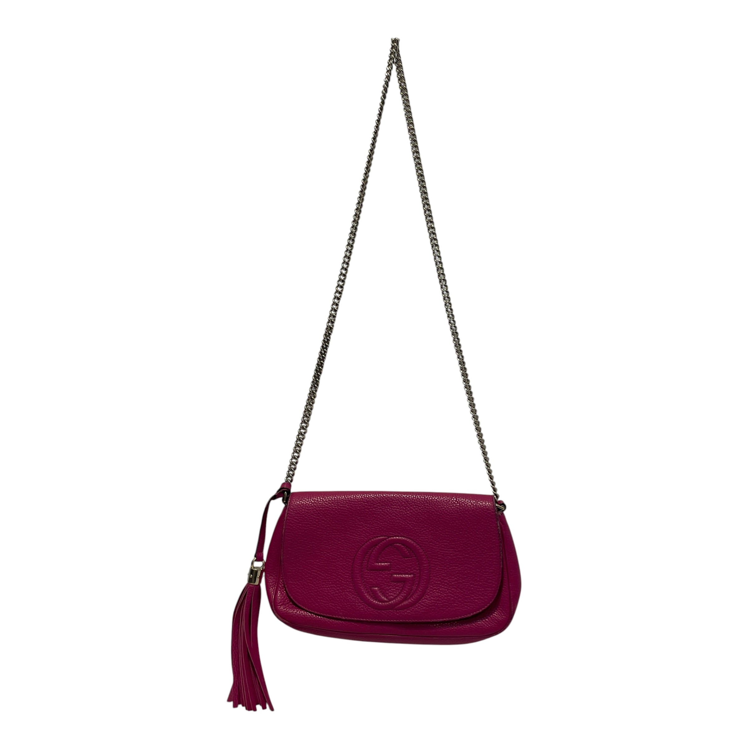GUCCI/Cross Body Bag/Leather/PNK/Soho Chain Cross Body view 1
