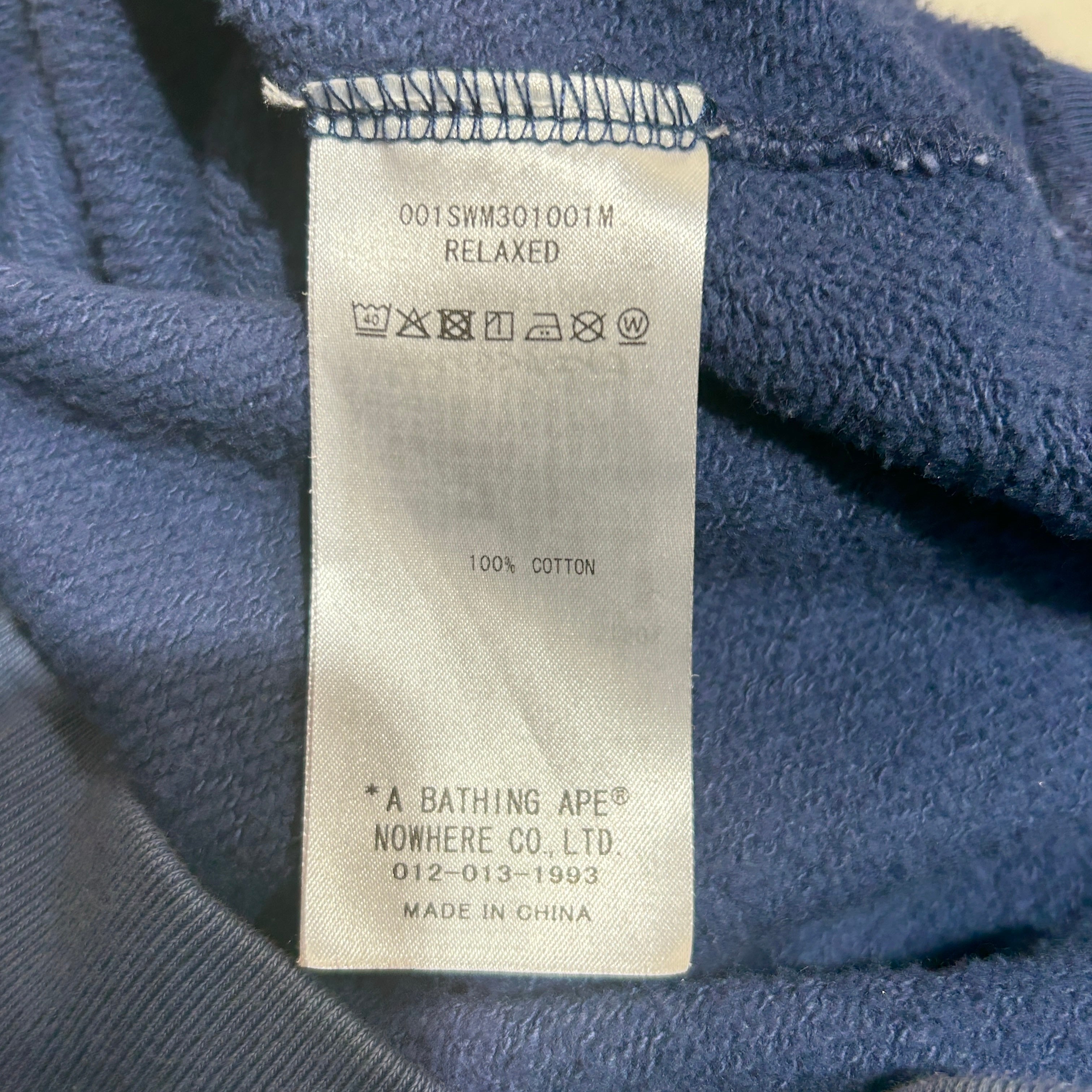 A BATHING APE/Sweatshirt/L/Cotton/IDG/1993 view 4