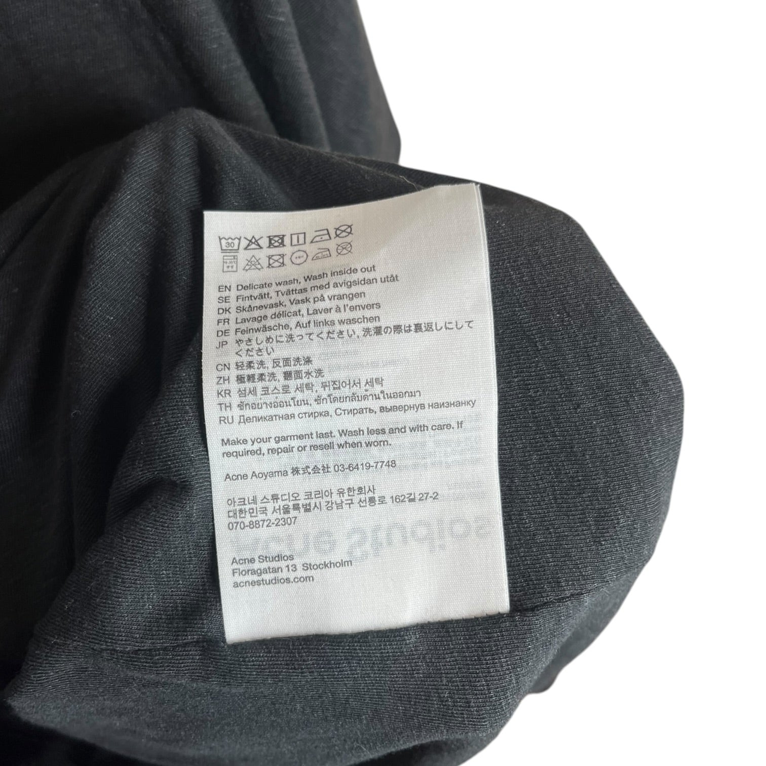 Acne Studios/T-Shirt/XS/Cotton/BLK/Graphic/FAIRY TALES PATCH view 4