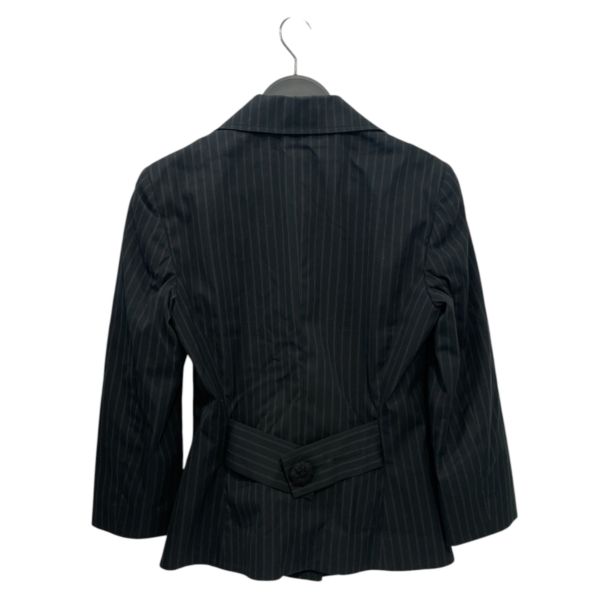 D&G/Suits/36/Stripe/Cotton/BLK/STRIPE BLK FLORAL BUTTONS view 3