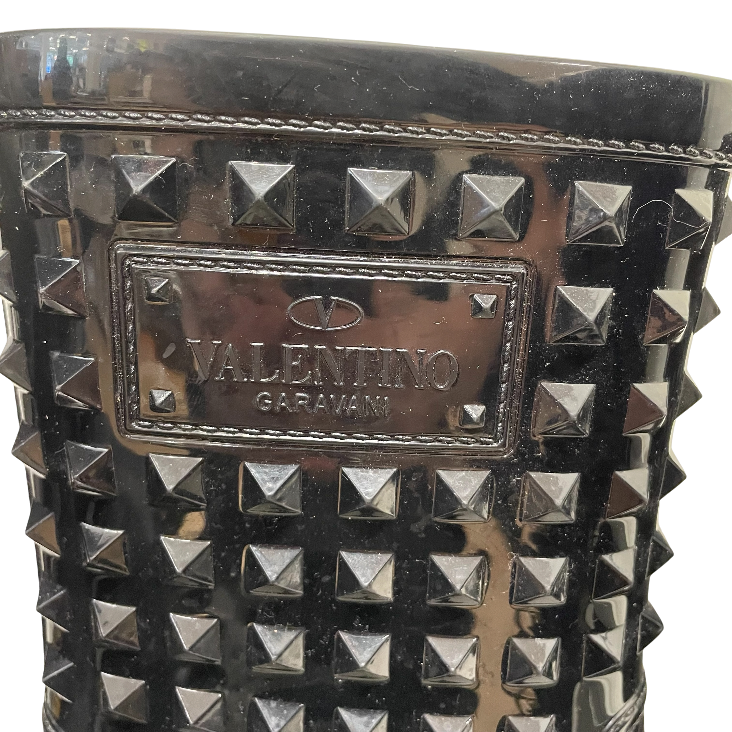 VALENTINO GARAVANI/Rain Boots/EU 39/Acrylic/BLK/ACRYLIC view 3