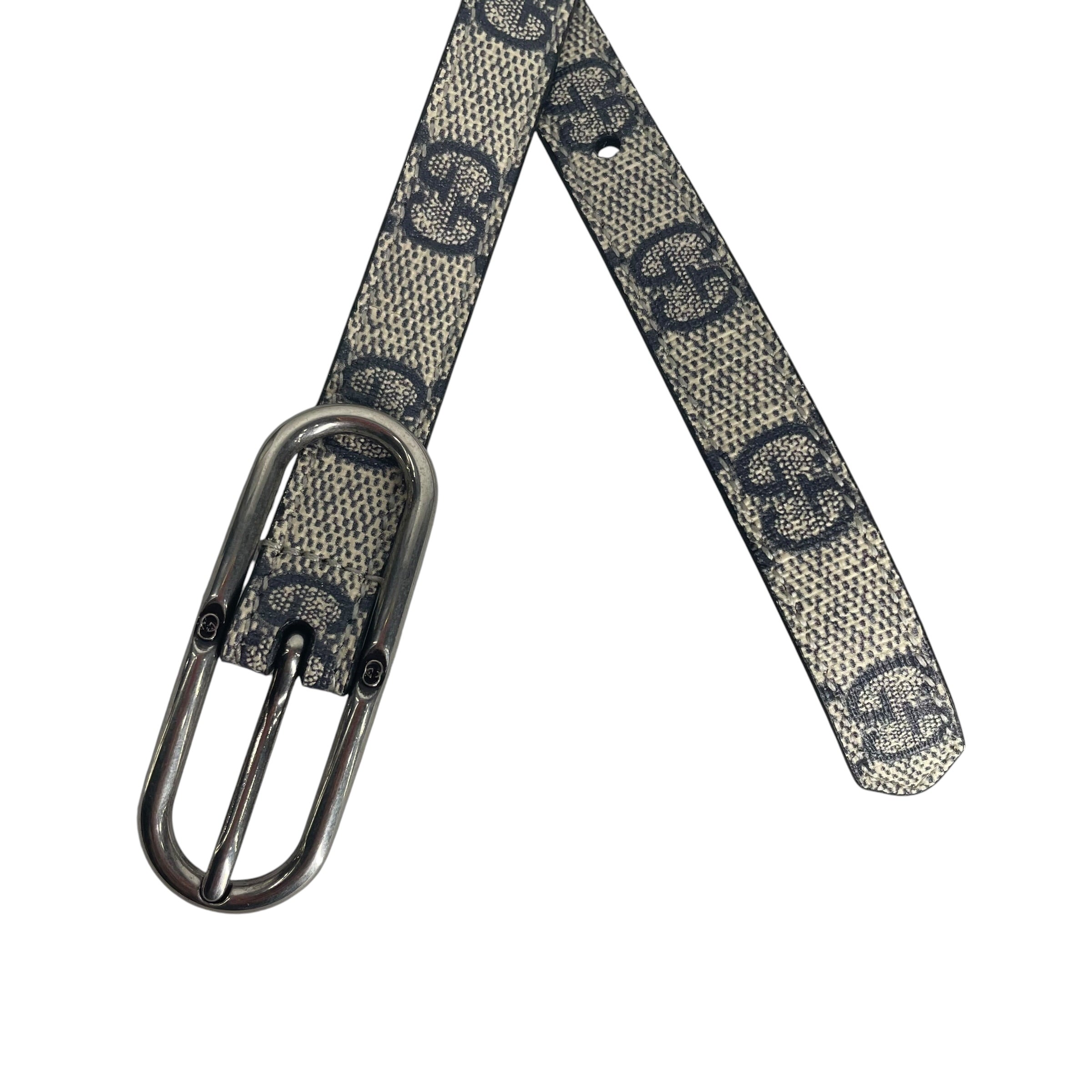 GUCCI/Belt/Monogram/Leather/BEG/OVALBUCKLE view 2