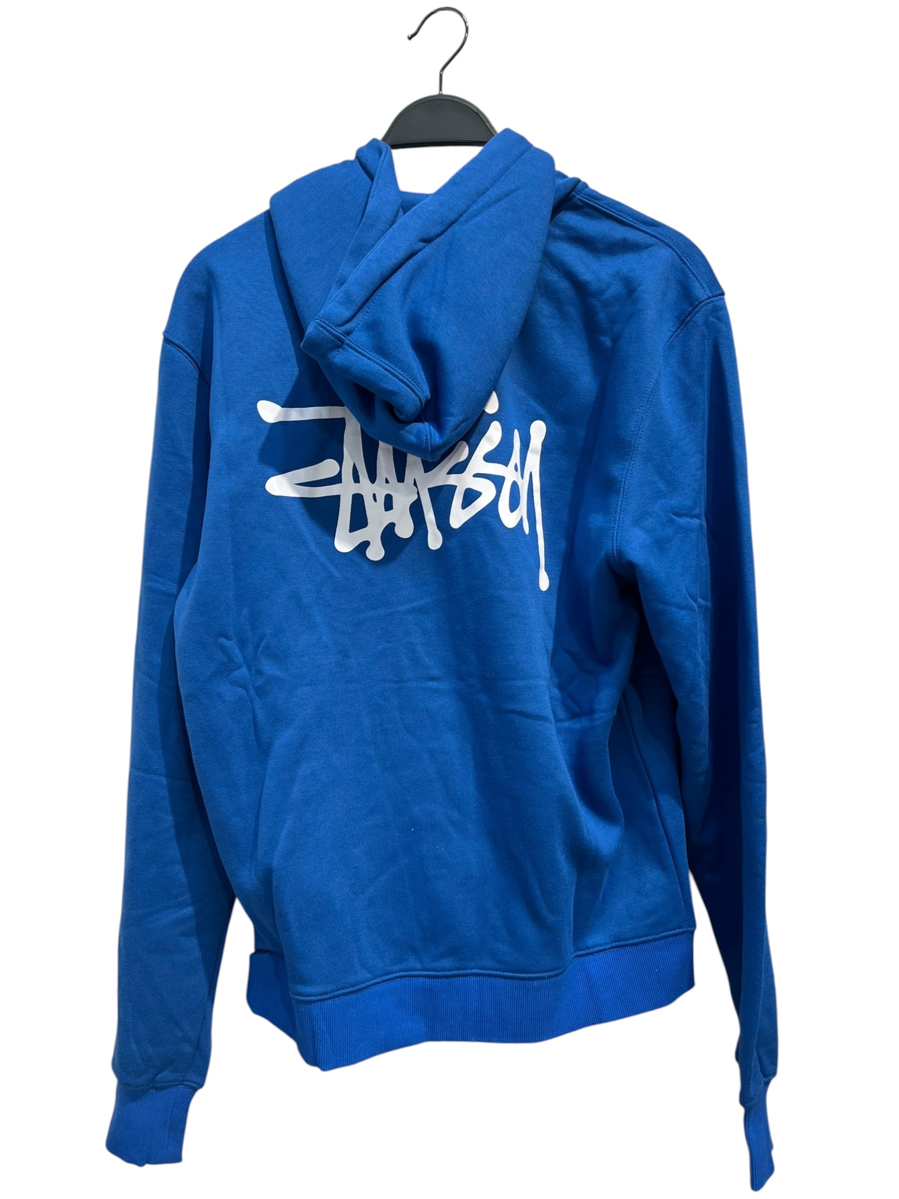 STUSSY/Hoodie/S/Graphic/Cotton/BLU/back white logo zip up view 2