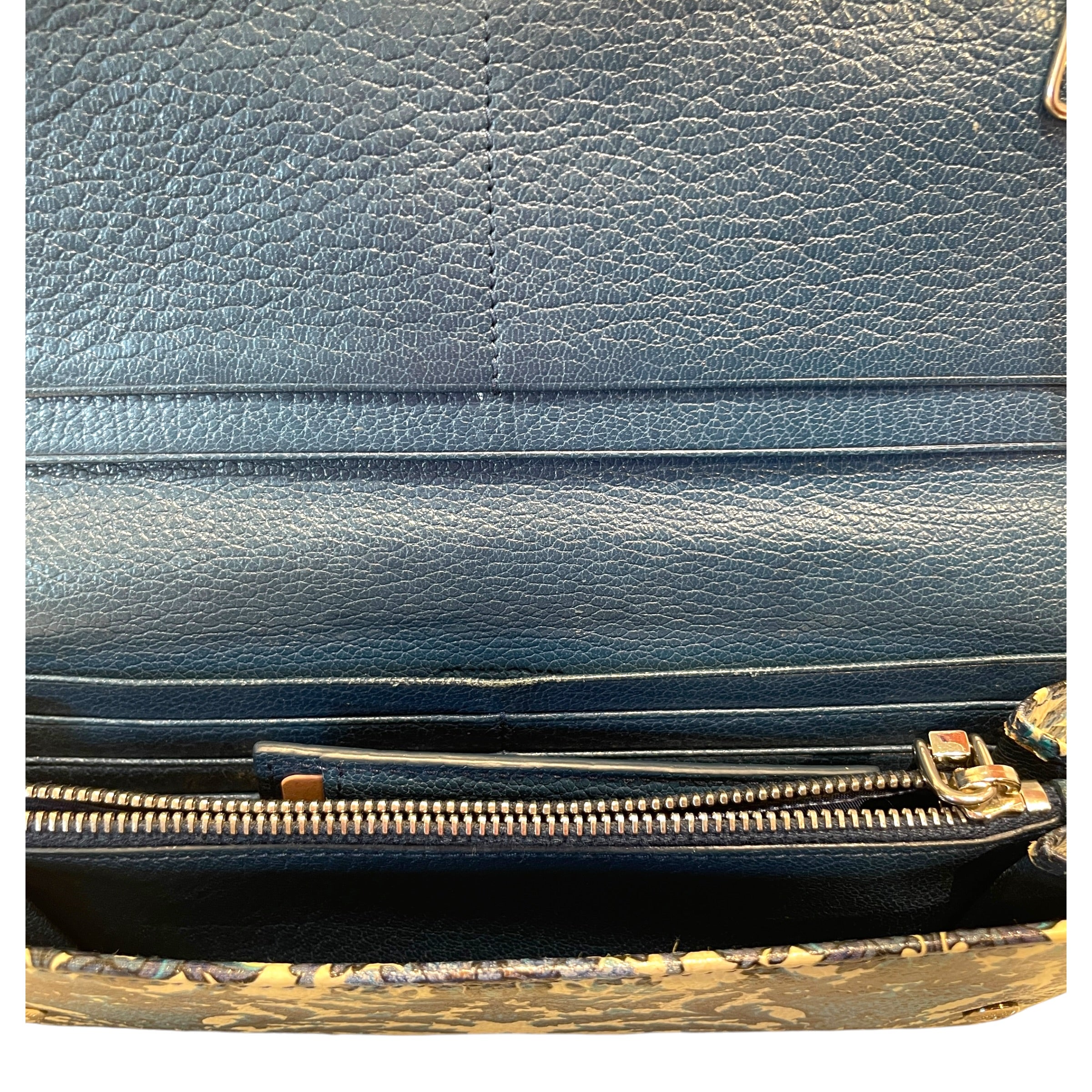 MIU MIU/Wallet/Leather/BLU/L's/Floral Arrangment Wallet view 3