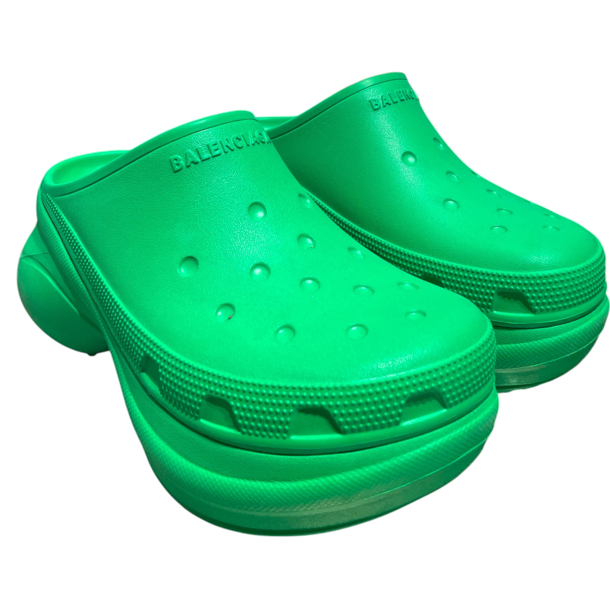 BALENCIAGA/Sandals/EU 38/GRN/Rubber Mules view 1