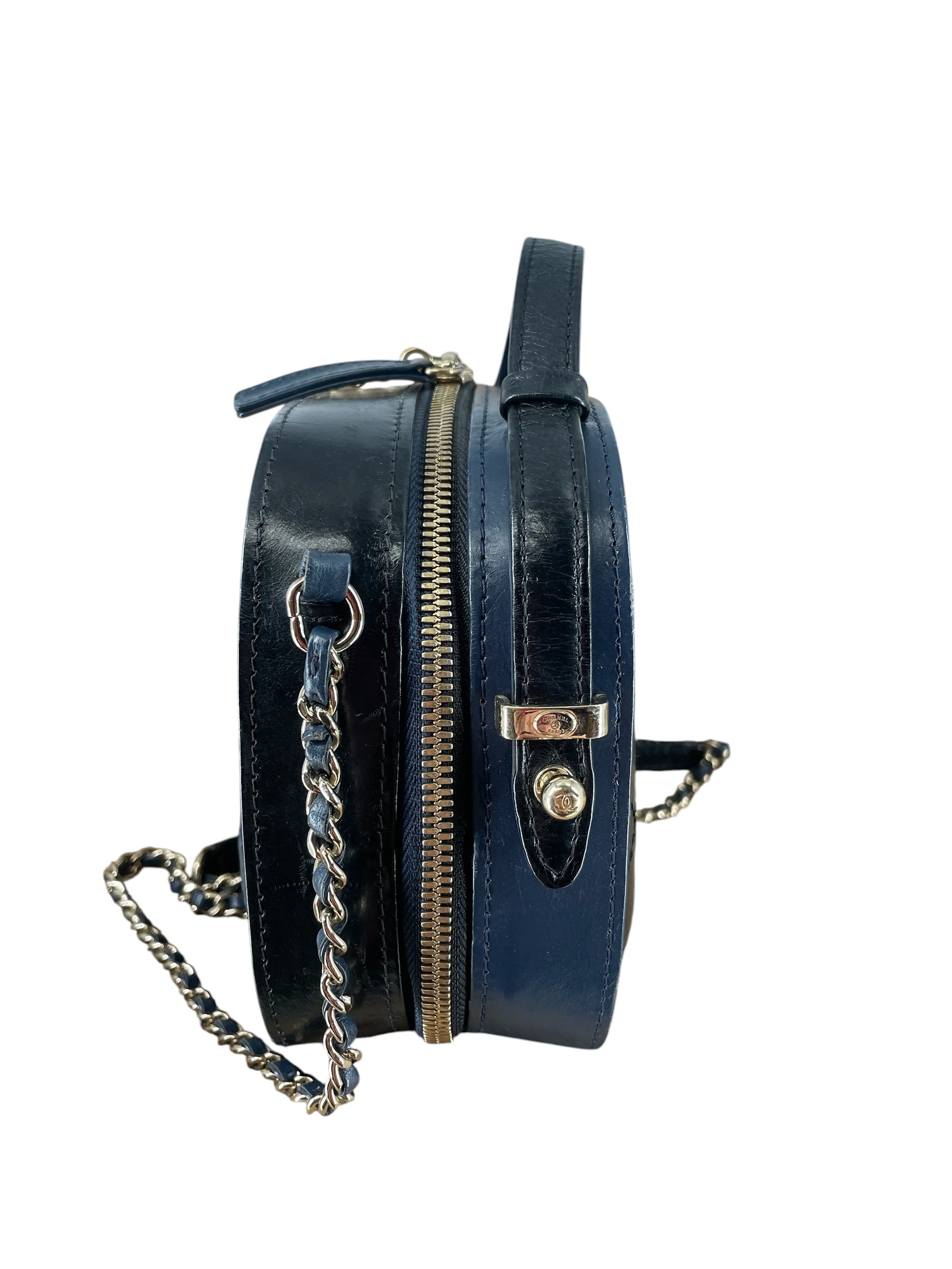 CHANEL/Bag/Leather/MLT/27147495 BLU BLK GLD HRDWRE view 6